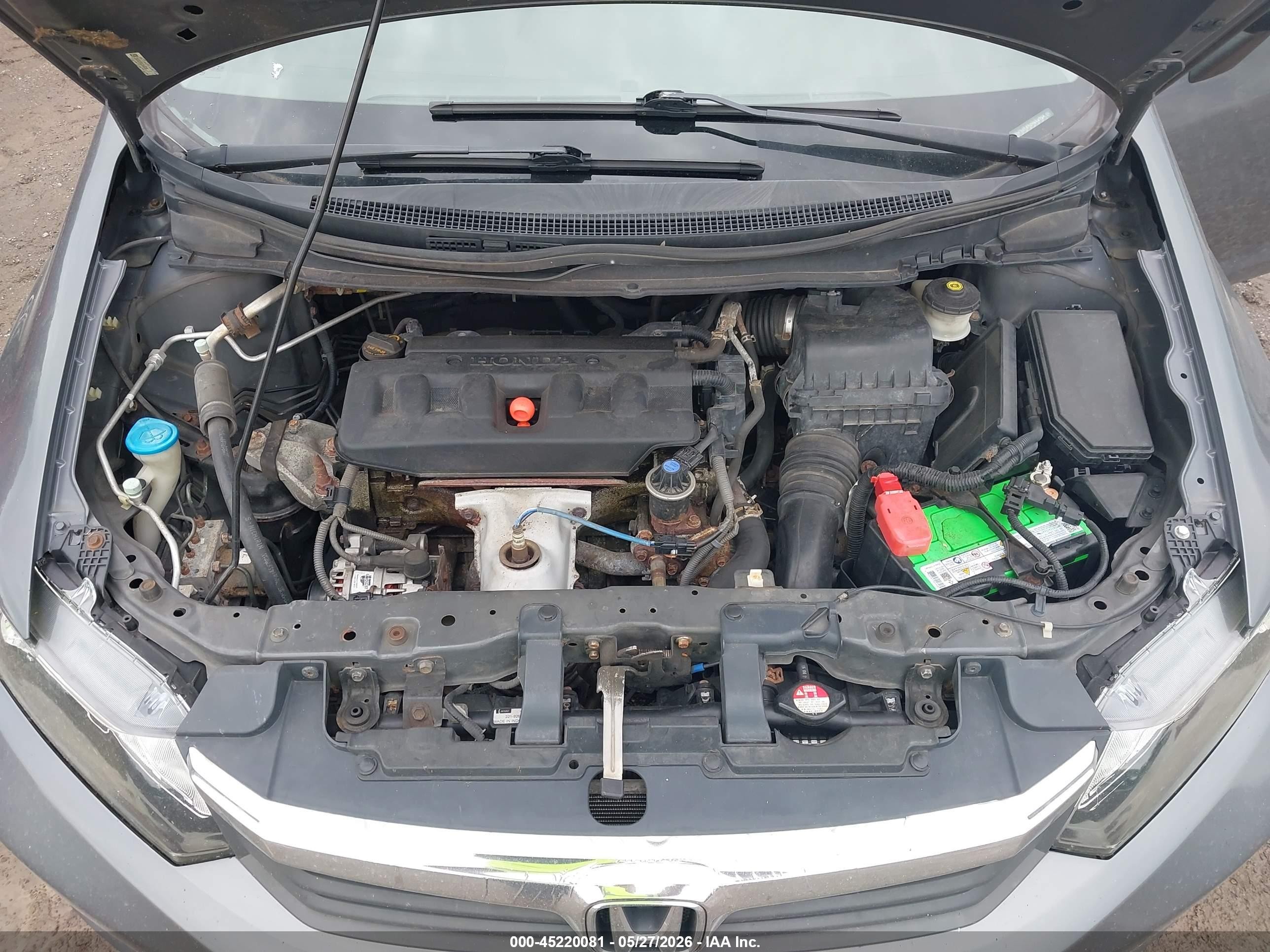 2012 Honda Civic Hf Gray vin: 2HGFB2F69CH546759