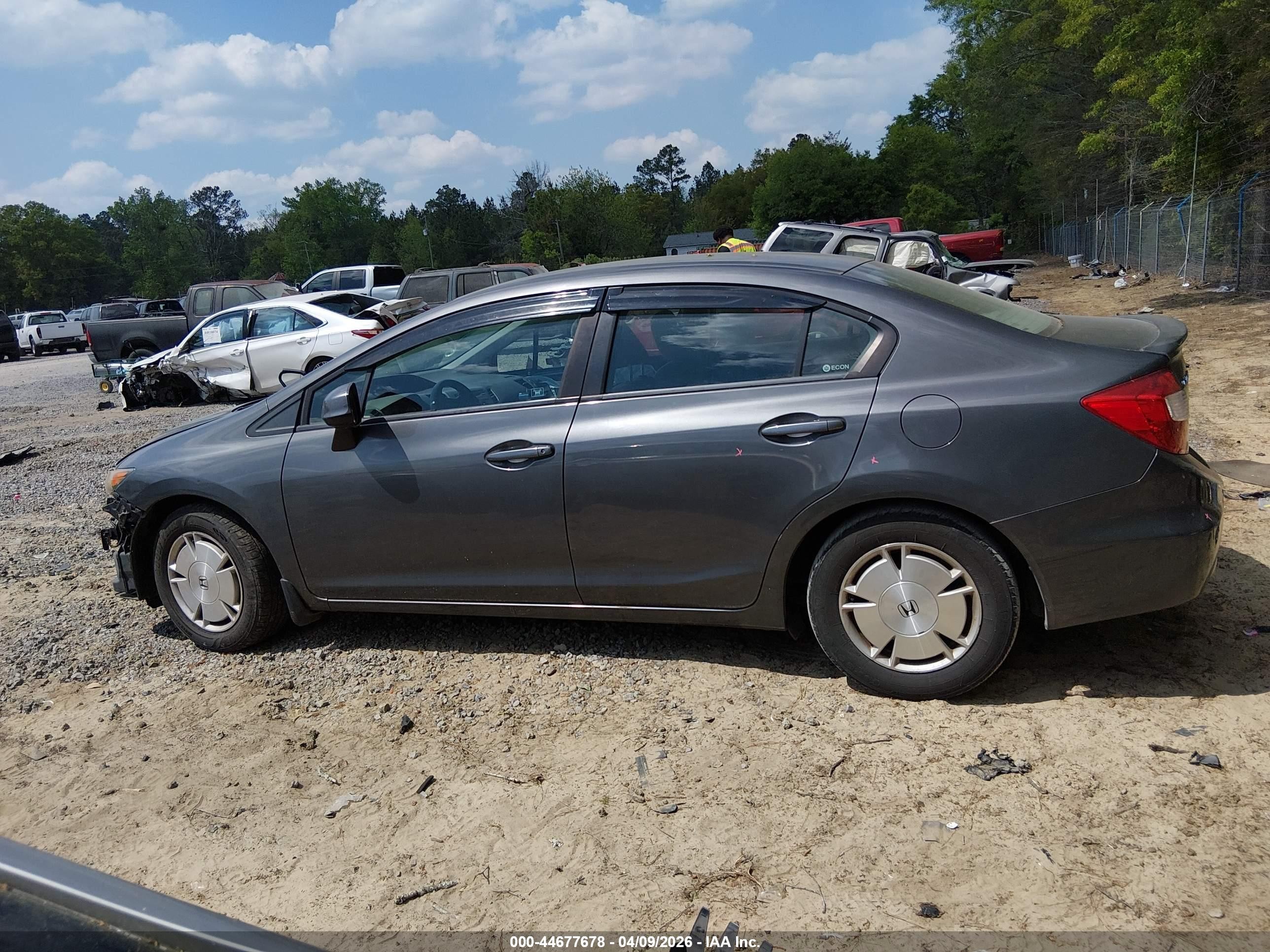 2012 Honda Civic Hf Gray vin: 2HGFB2F69CH555770
