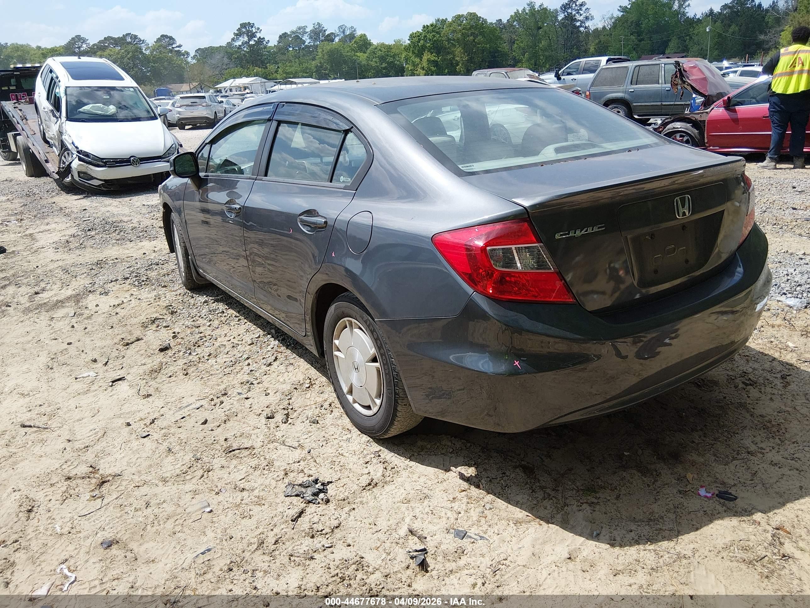 2012 Honda Civic Hf Gray vin: 2HGFB2F69CH555770