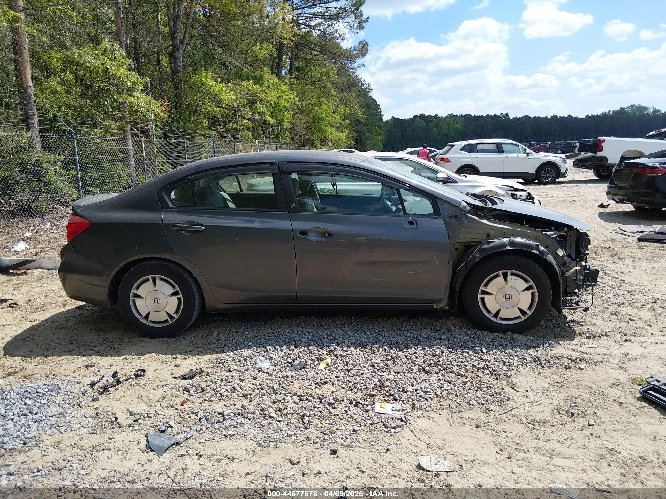 2012 Honda Civic Hf Gray vin: 2HGFB2F69CH555770