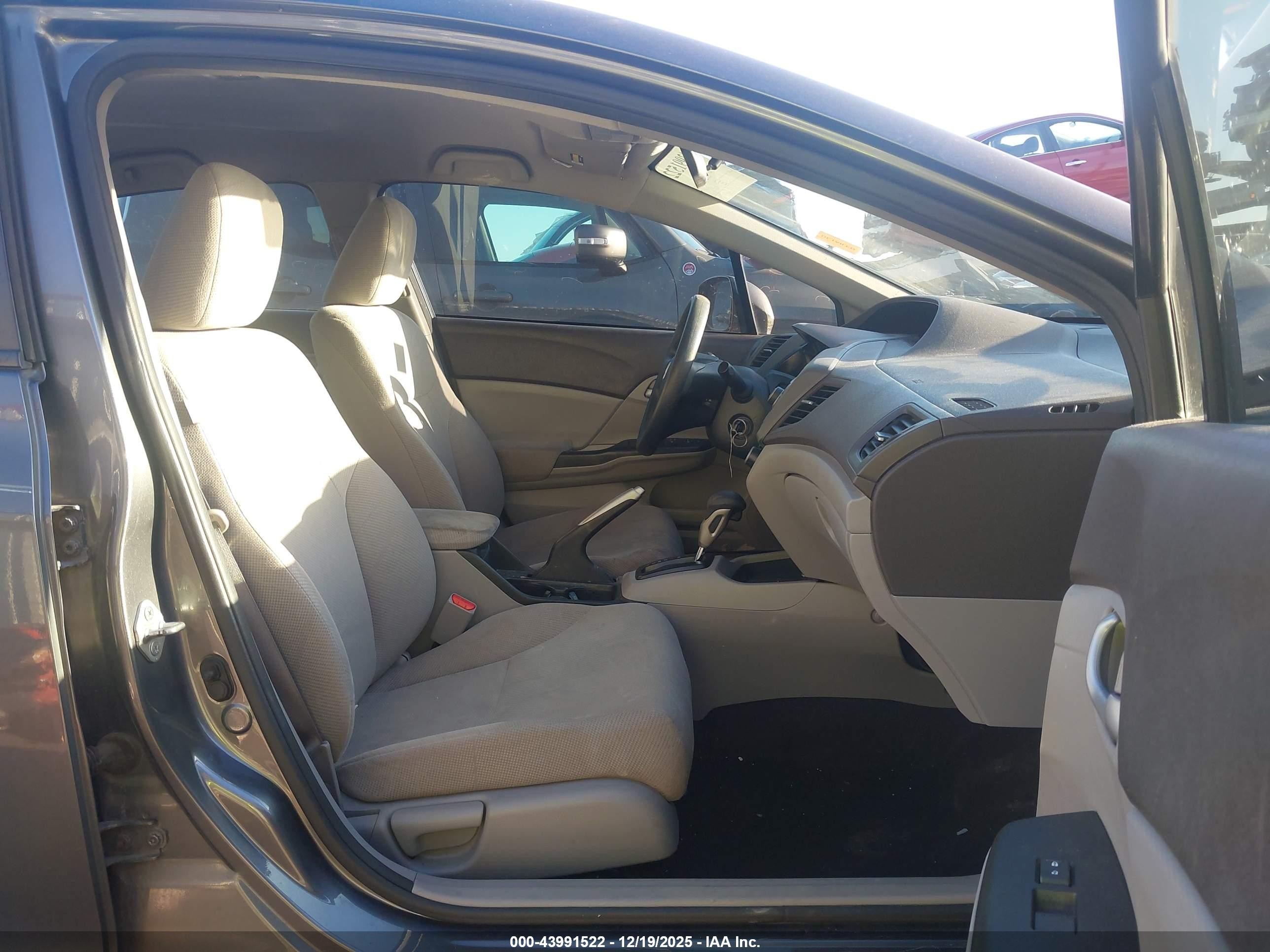 2012 Honda Civic Hf Gray vin: 2HGFB2F6XCH329107