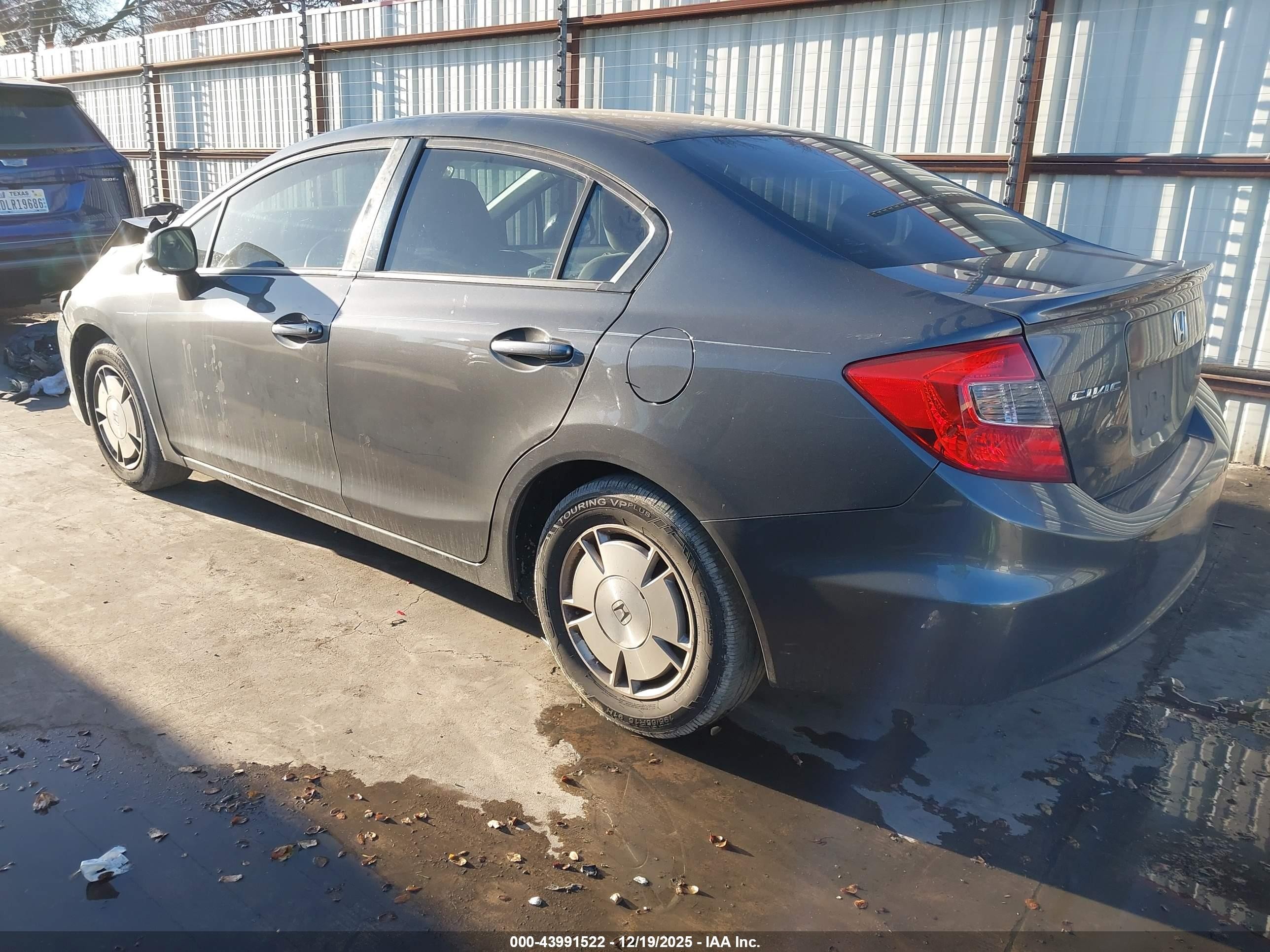 2012 Honda Civic Hf Gray vin: 2HGFB2F6XCH329107