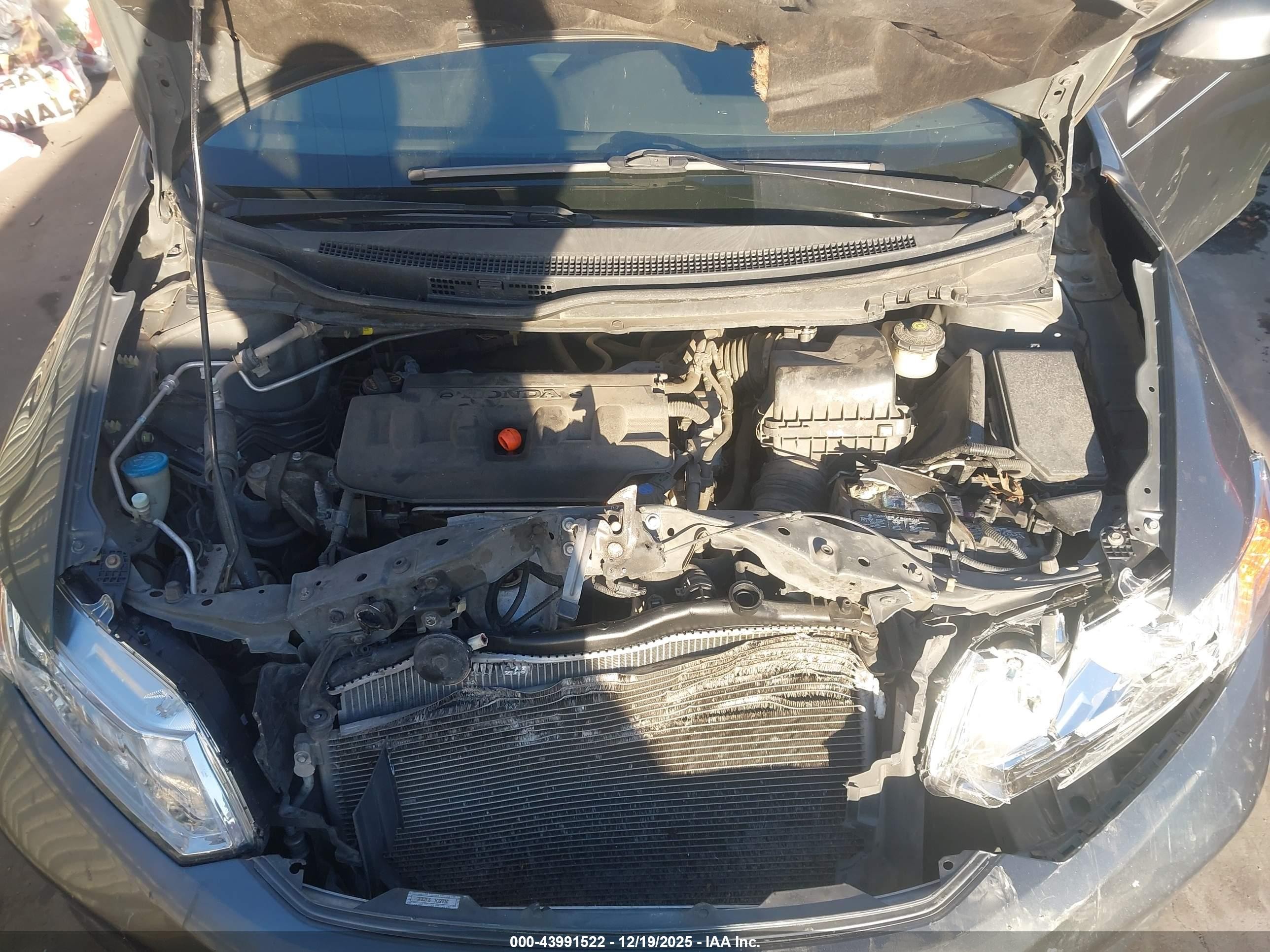 2012 Honda Civic Hf Gray vin: 2HGFB2F6XCH329107