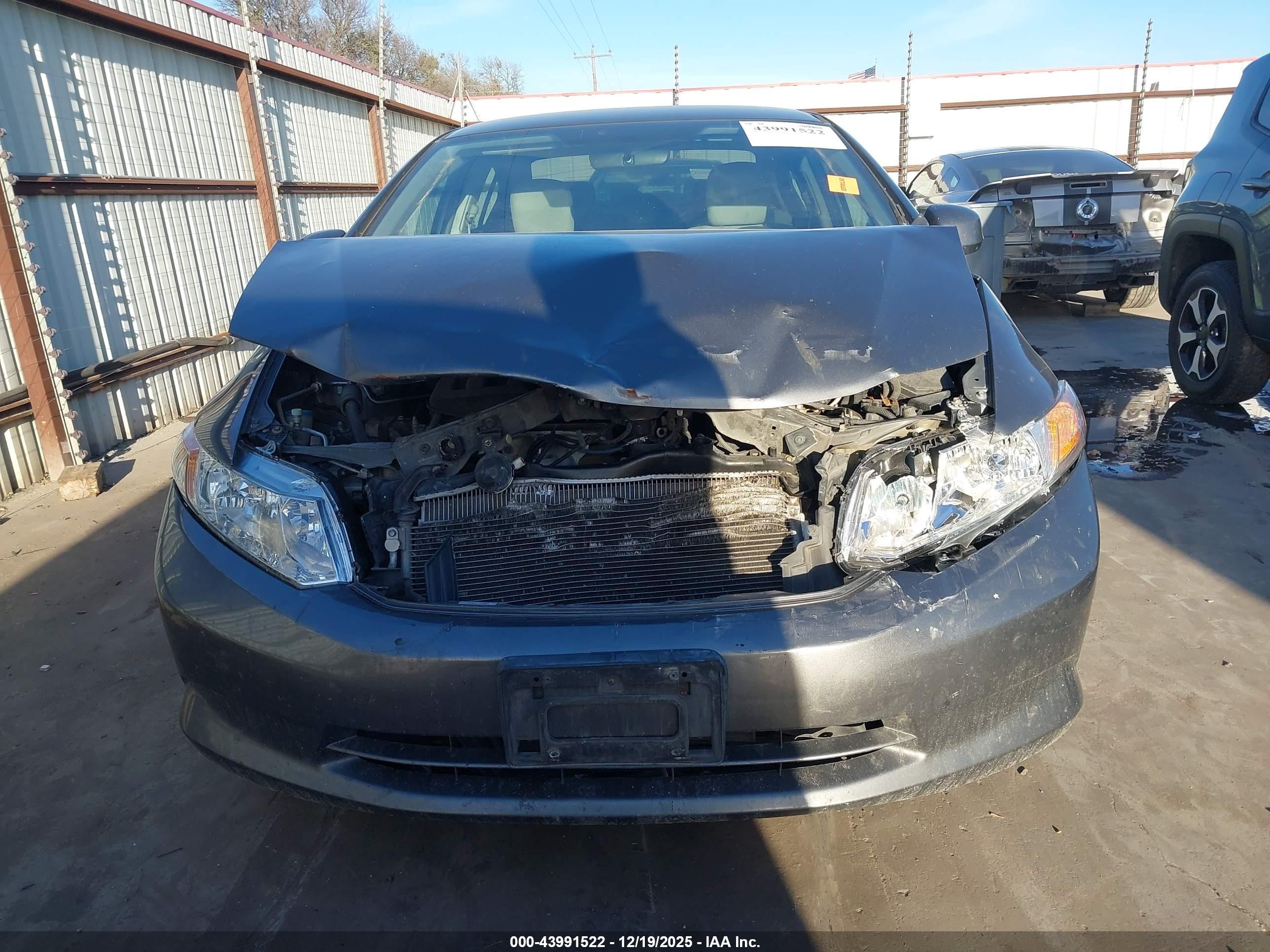 2012 Honda Civic Hf Gray vin: 2HGFB2F6XCH329107