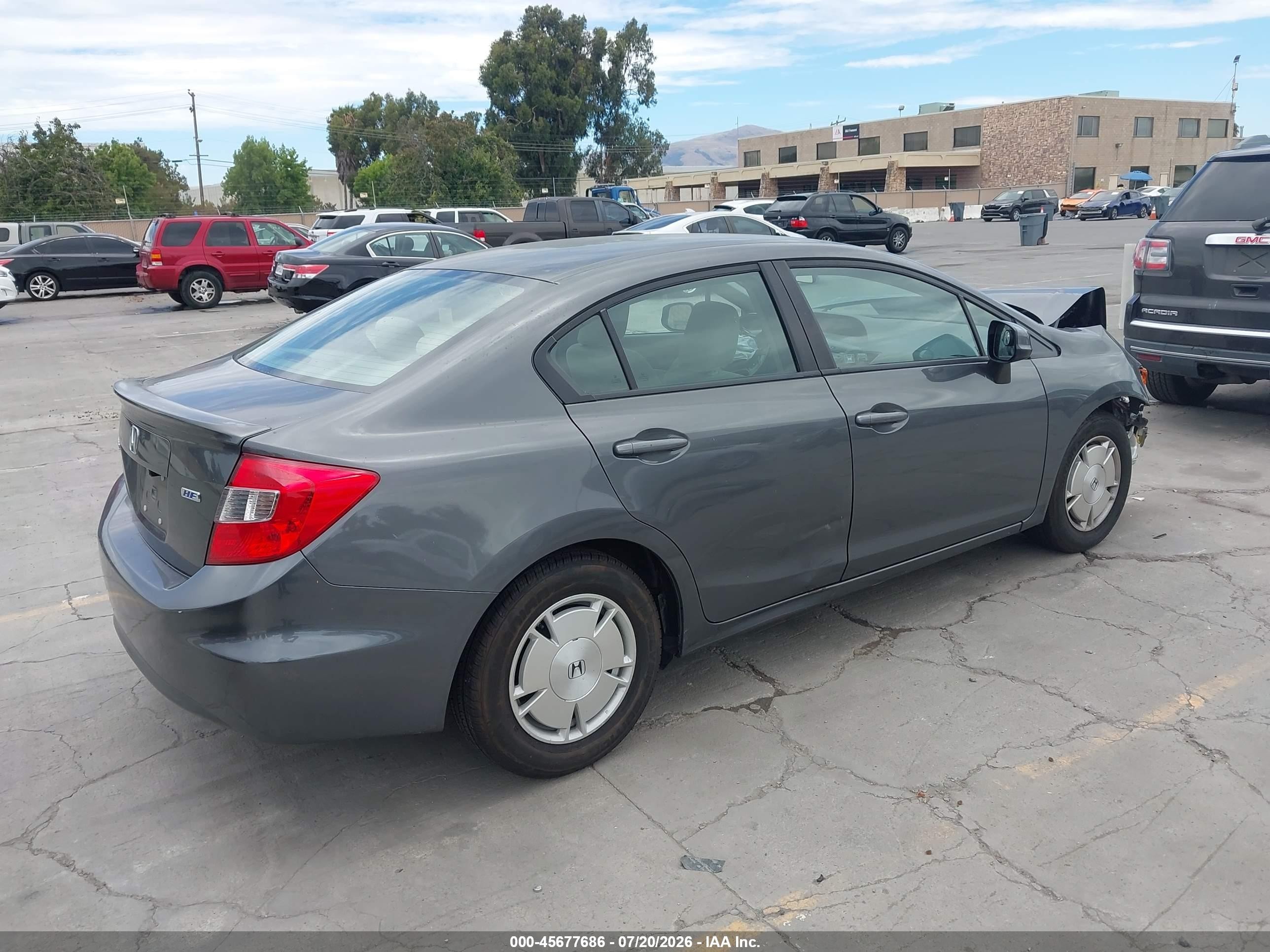 2012 Honda Civic Hf Gray vin: 2HGFB2F6XCH517934