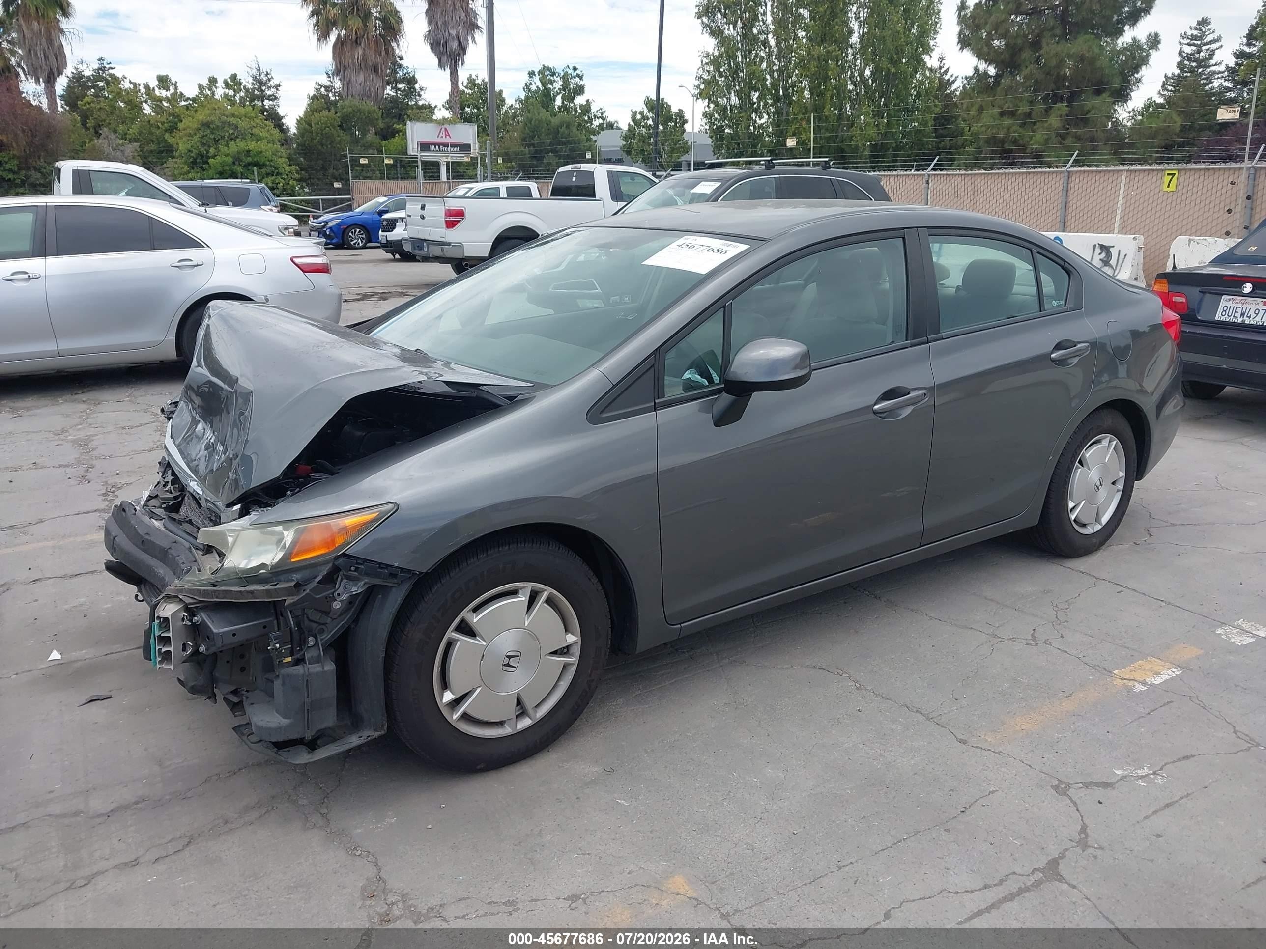 2012 Honda Civic Hf Gray vin: 2HGFB2F6XCH517934