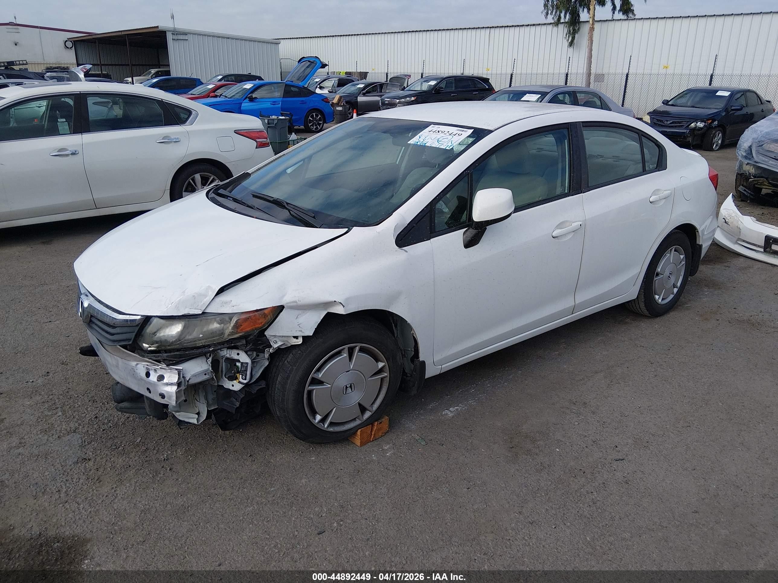 2012 Honda Civic Hf White vin: 2HGFB2F6XCH545328