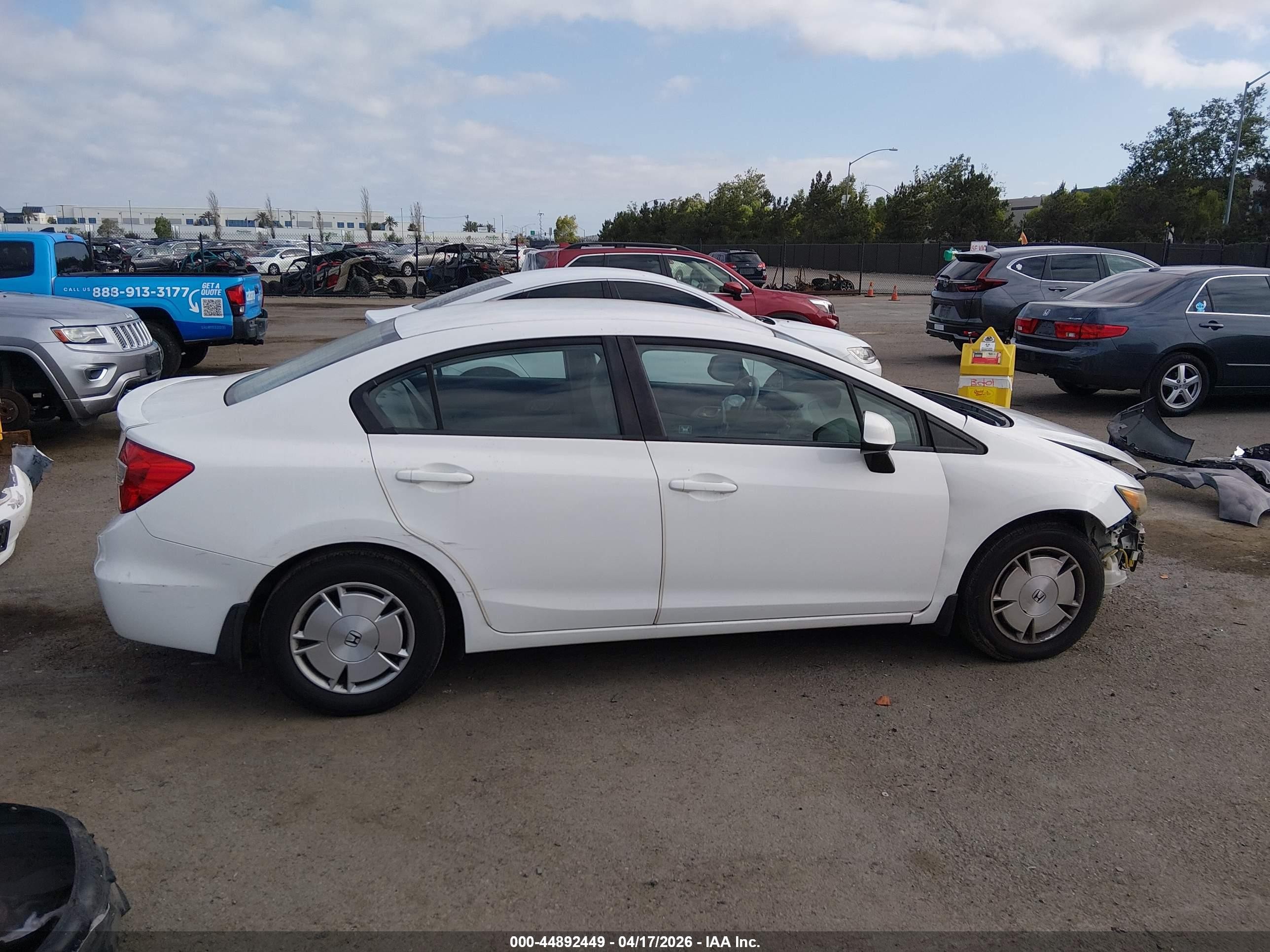 2012 Honda Civic Hf White vin: 2HGFB2F6XCH545328