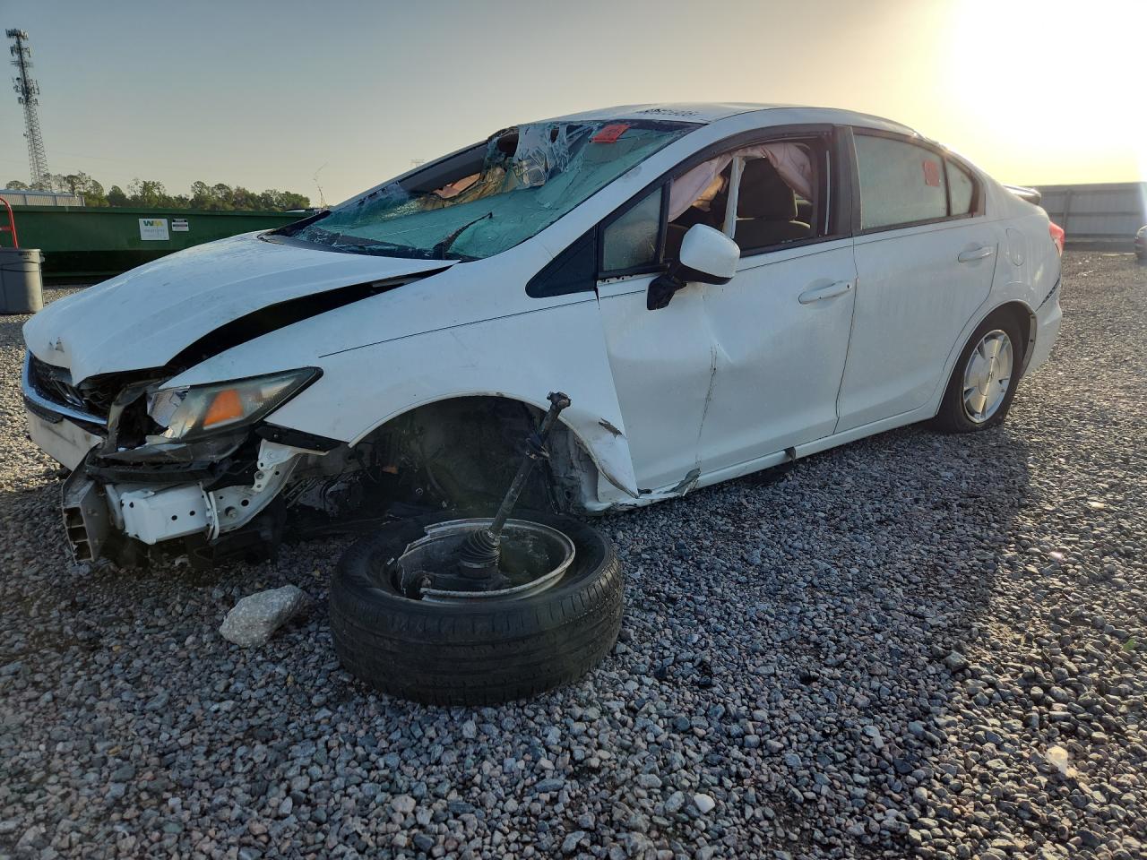 2013 Honda Civic Hf White vin: 2HGFB2F6XDH530636
