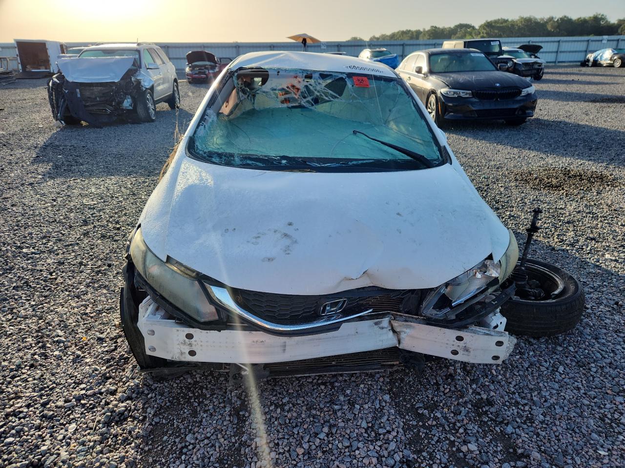 2013 Honda Civic Hf White vin: 2HGFB2F6XDH530636
