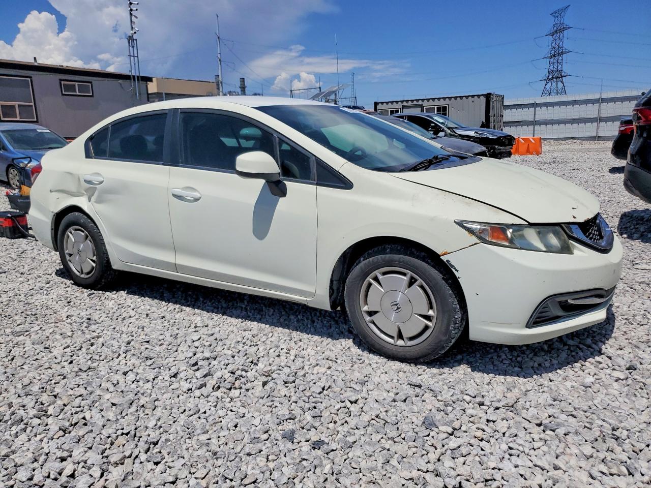2013 Honda Civic Hf White vin: 2HGFB2F6XDH538350