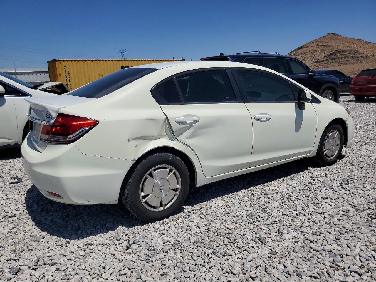 2013 Honda Civic Hf White vin: 2HGFB2F6XDH538350