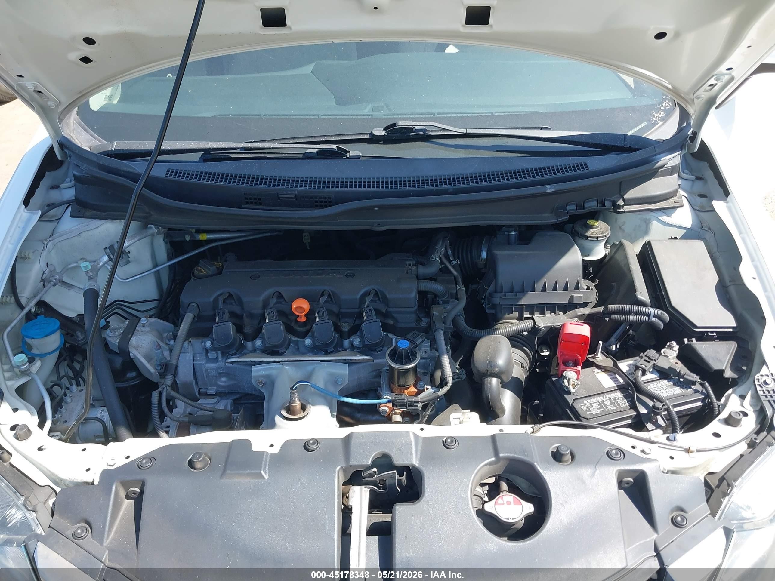 2014 Honda Civic Hf White vin: 2HGFB2F6XEH526071