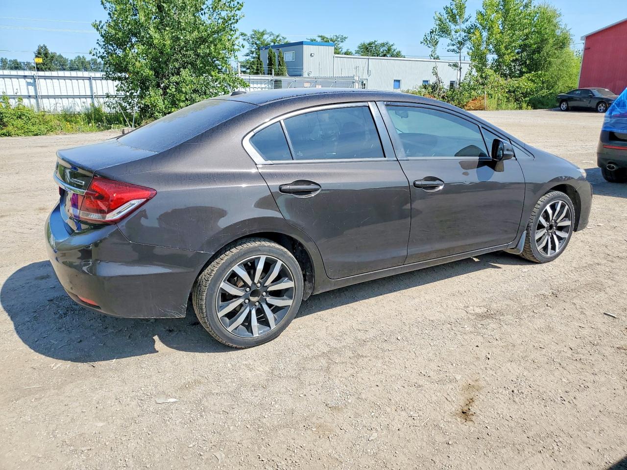2013 Honda Civic Touring Gray vin: 2HGFB2F70DH021695