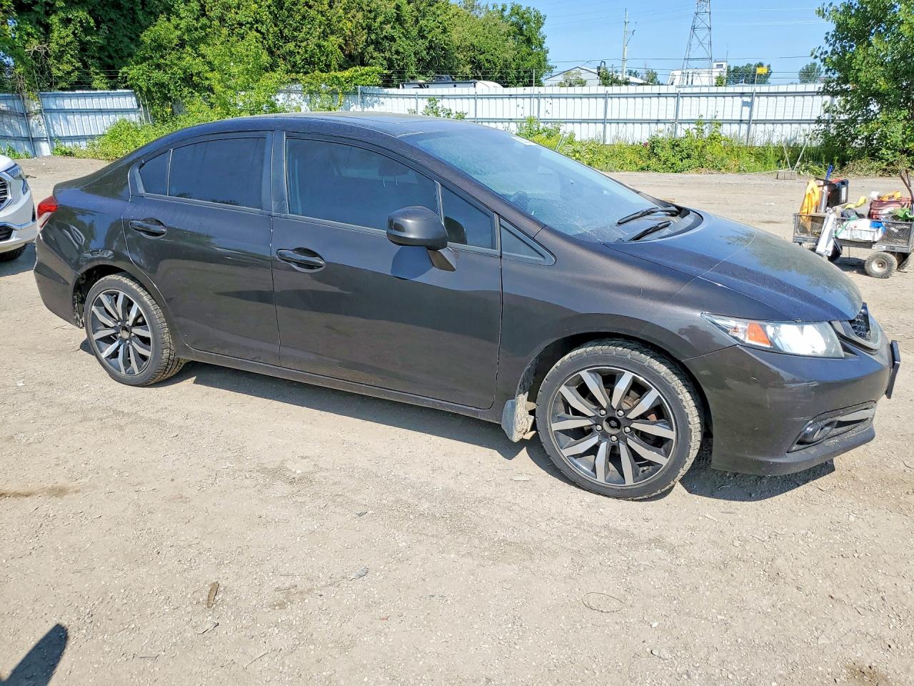 2013 Honda Civic Touring Gray vin: 2HGFB2F70DH021695