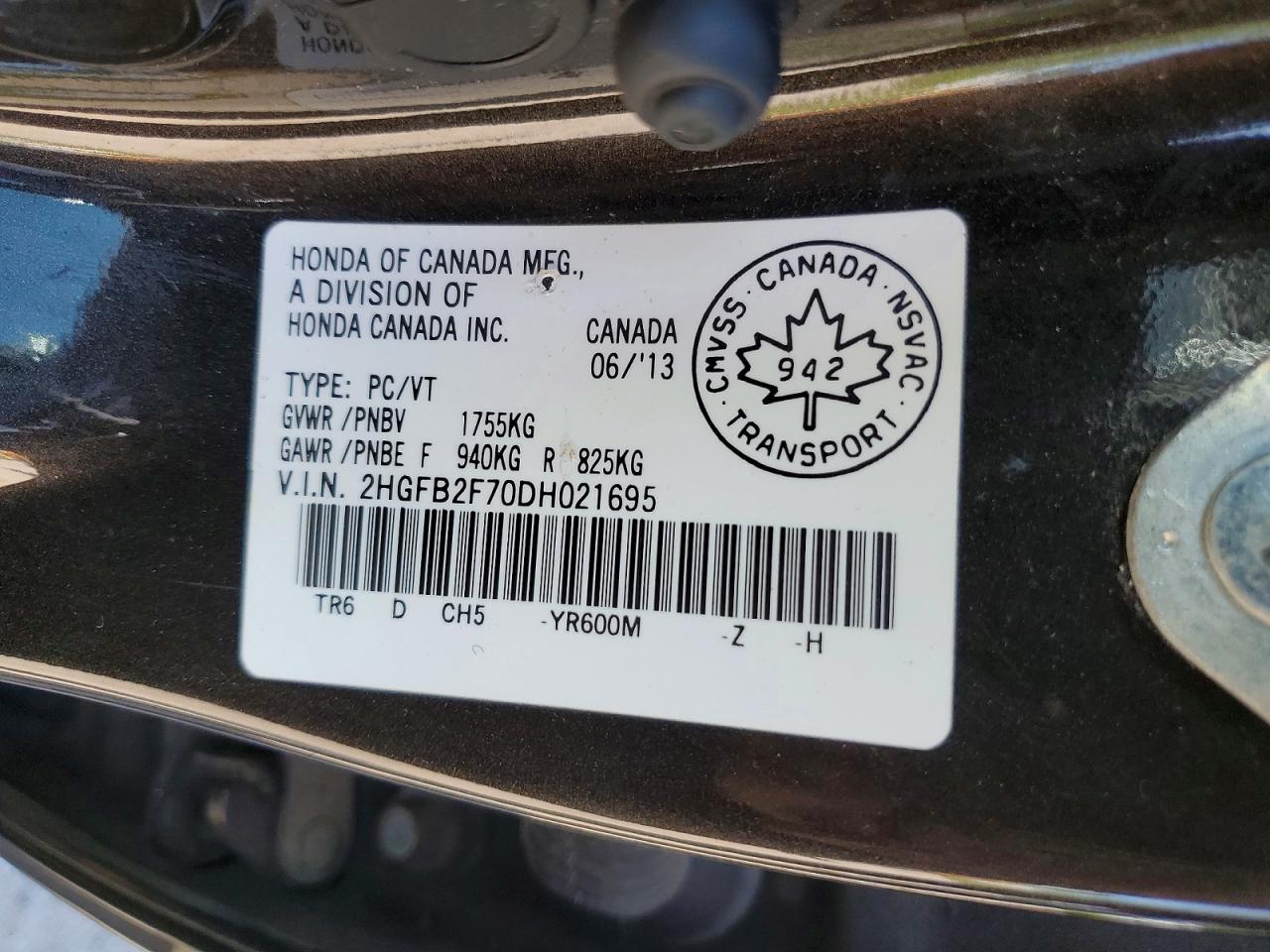 2013 Honda Civic Touring Gray vin: 2HGFB2F70DH021695