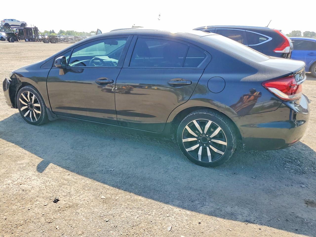 2013 Honda Civic Touring Gray vin: 2HGFB2F70DH021695