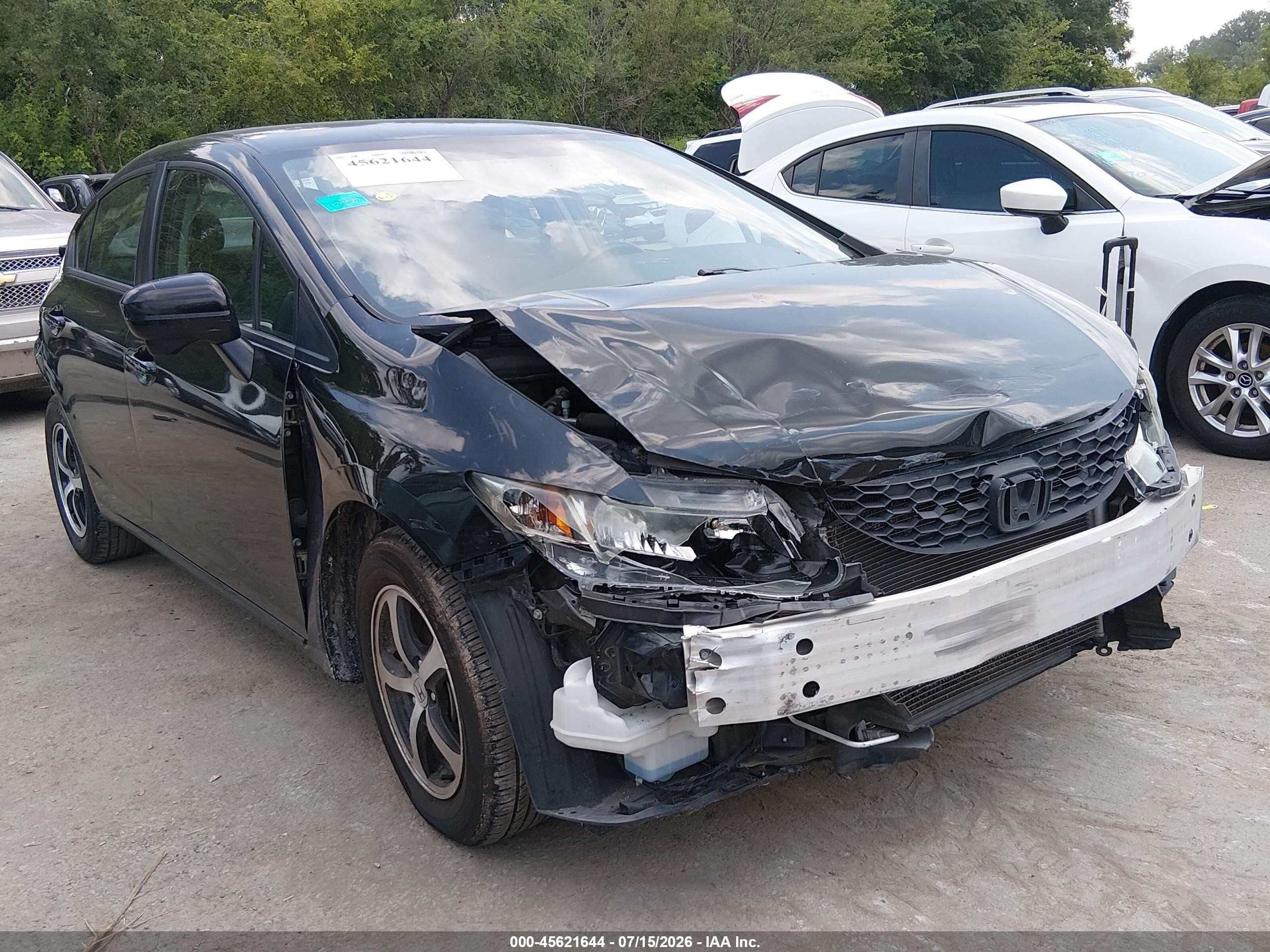 2015 Honda Civic Se Black vin: 2HGFB2F70FH522346