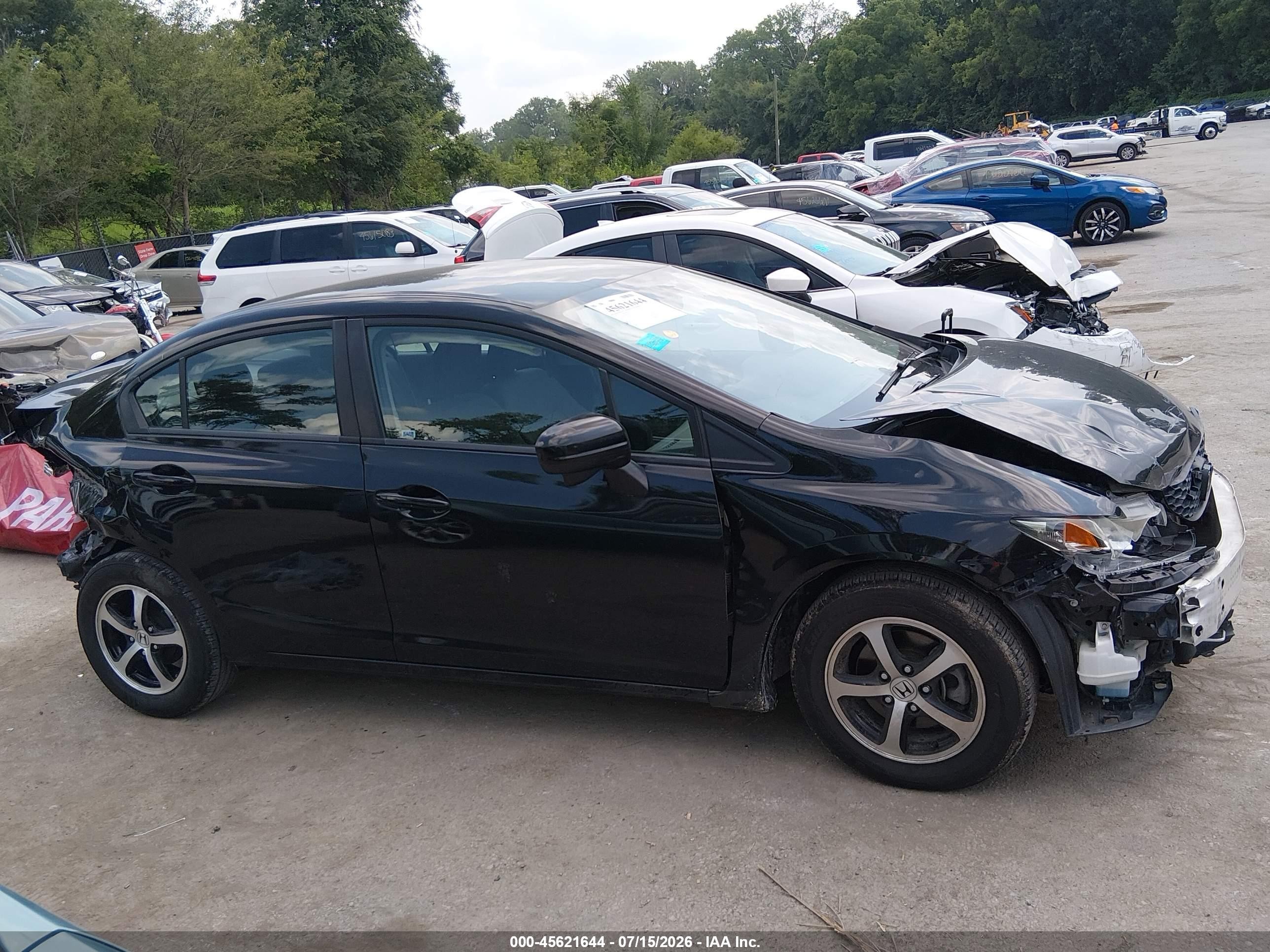 2015 Honda Civic Se Black vin: 2HGFB2F70FH522346