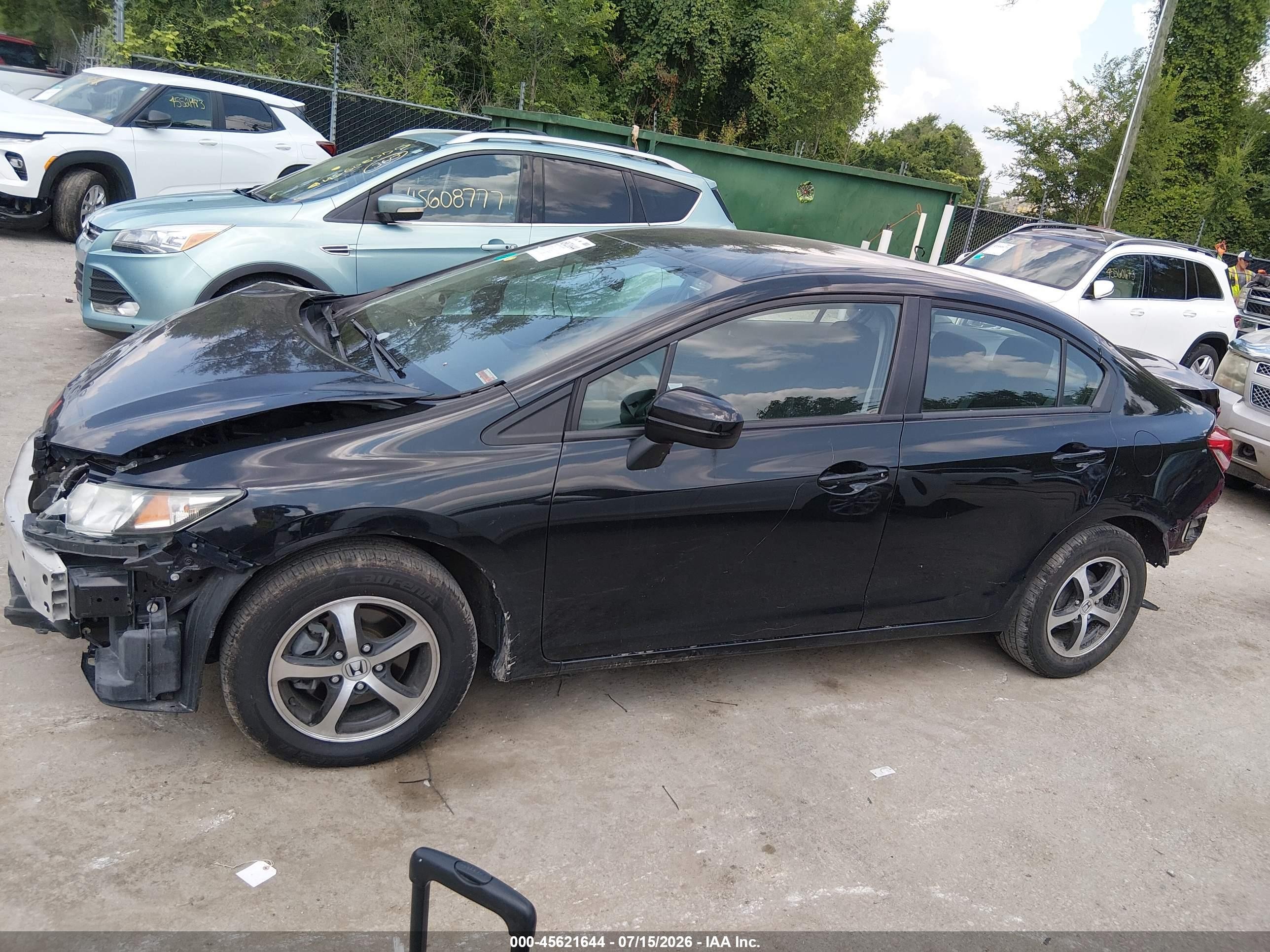 2015 Honda Civic Se Black vin: 2HGFB2F70FH522346
