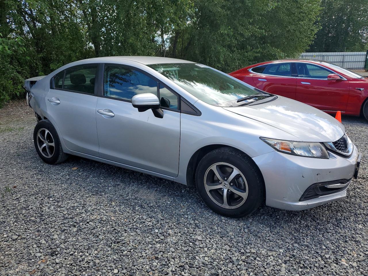 2015 Honda Civic Se Silver vin: 2HGFB2F70FH535856
