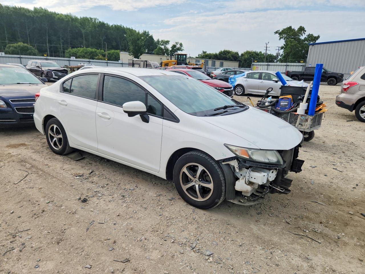 2015 Honda Civic Se White vin: 2HGFB2F73FH541442