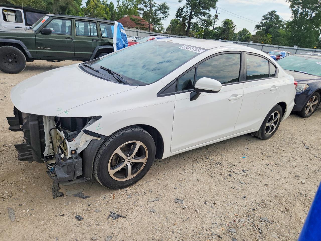 2015 Honda Civic Se White vin: 2HGFB2F73FH541442