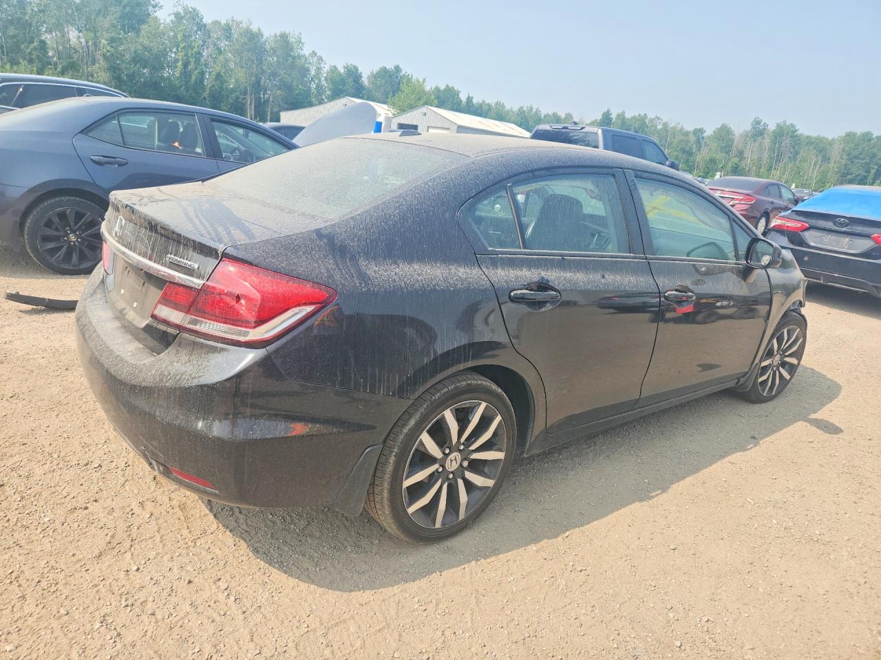 2013 Honda Civic Touring Black vin: 2HGFB2F74DH034370
