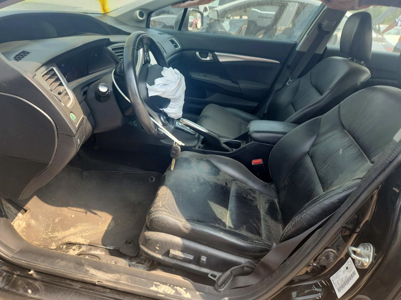 2013 Honda Civic Touring Black vin: 2HGFB2F74DH034370
