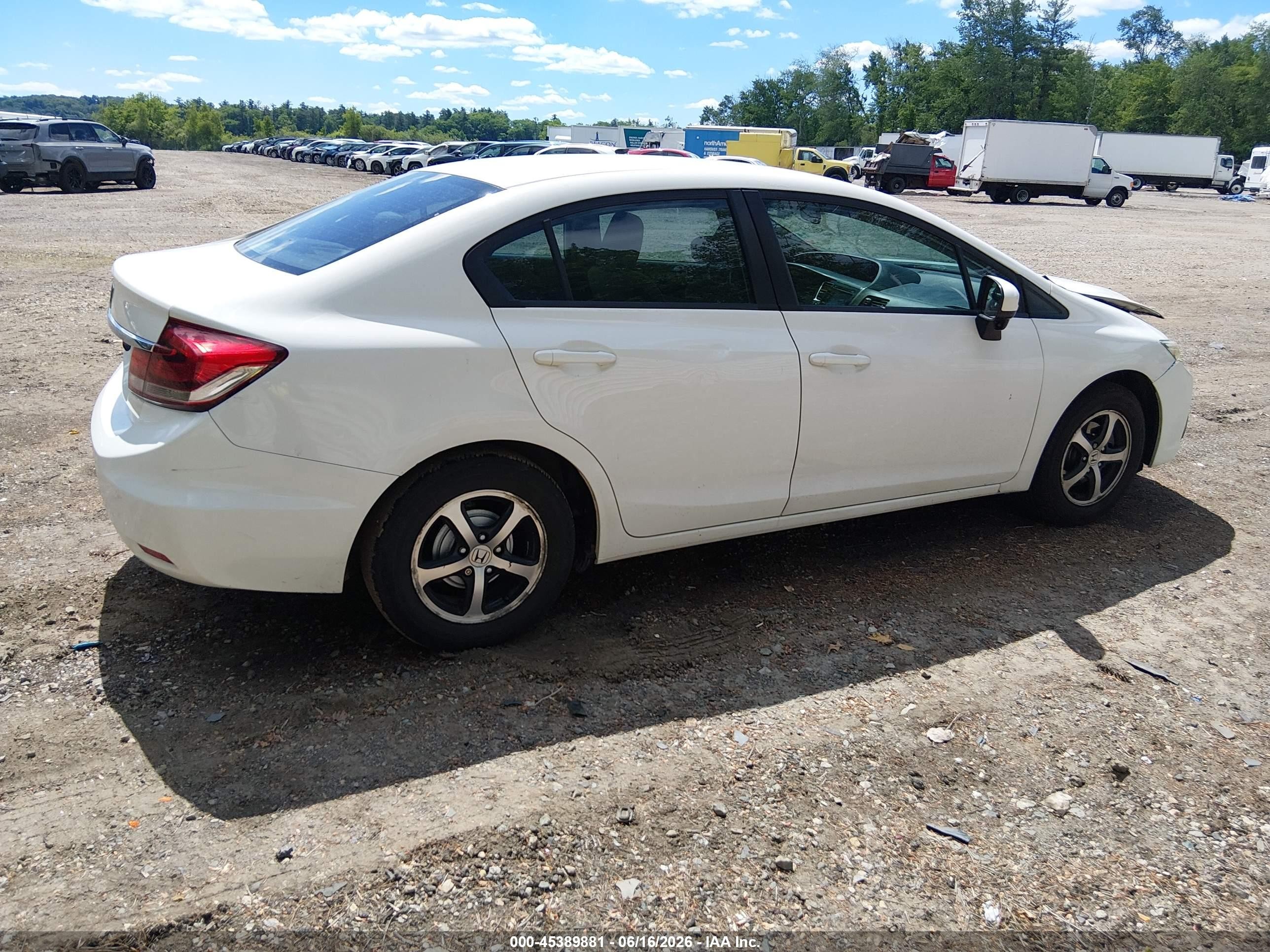 2015 Honda Civic Se White vin: 2HGFB2F74FH507008
