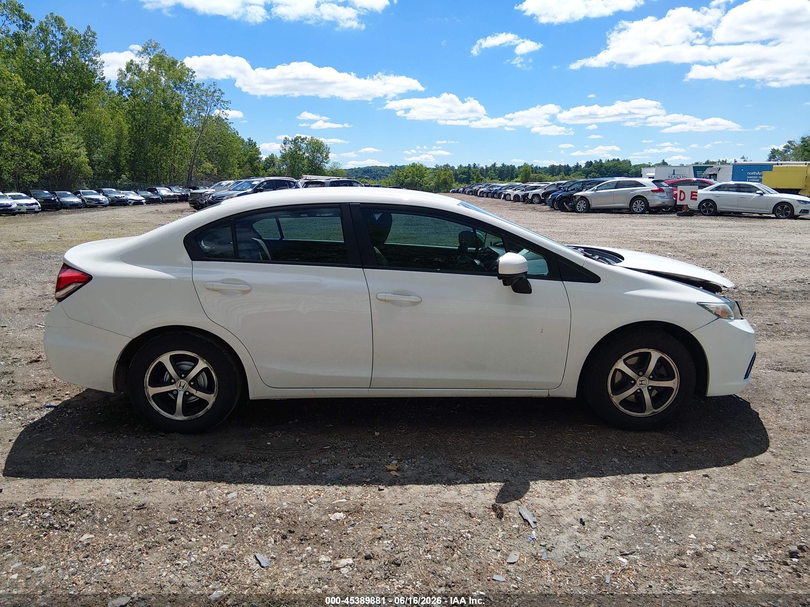 2015 Honda Civic Se White vin: 2HGFB2F74FH507008
