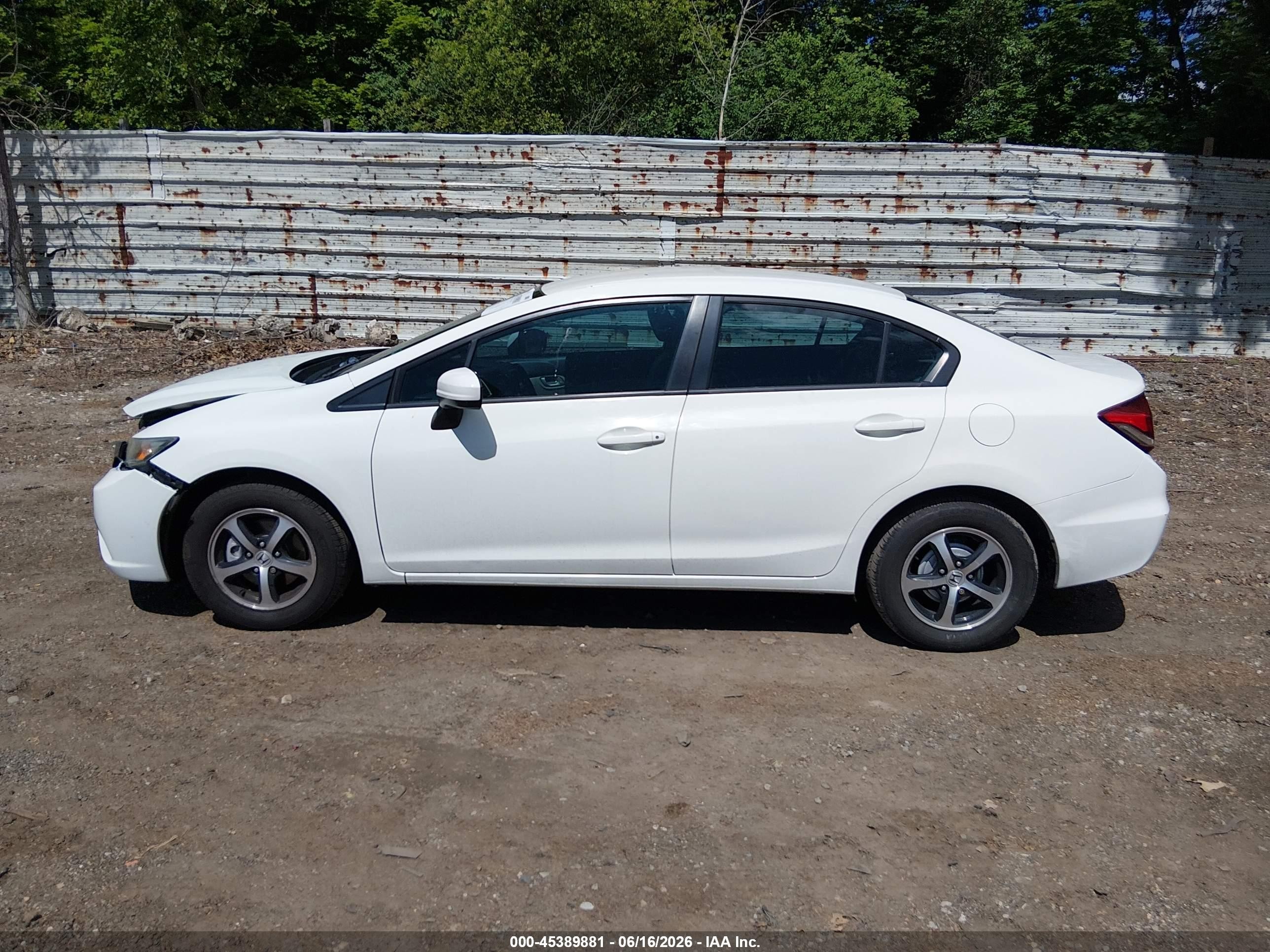 2015 Honda Civic Se White vin: 2HGFB2F74FH507008