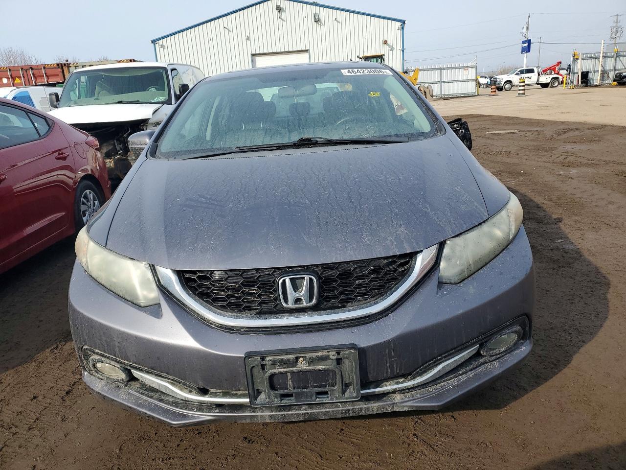 2014 Honda Civic Touring 4dr Серебряный vin: 2HGFB2F75EH015456