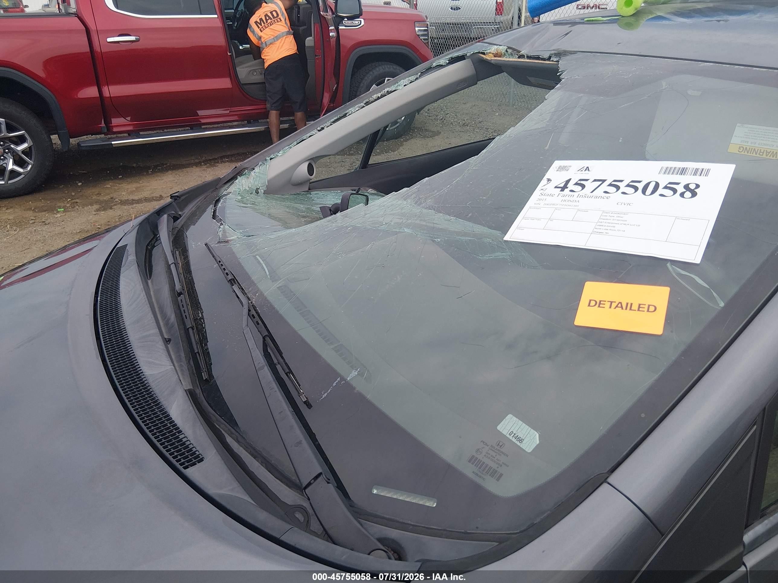 2015 Honda Civic Se Gray vin: 2HGFB2F75FH561305