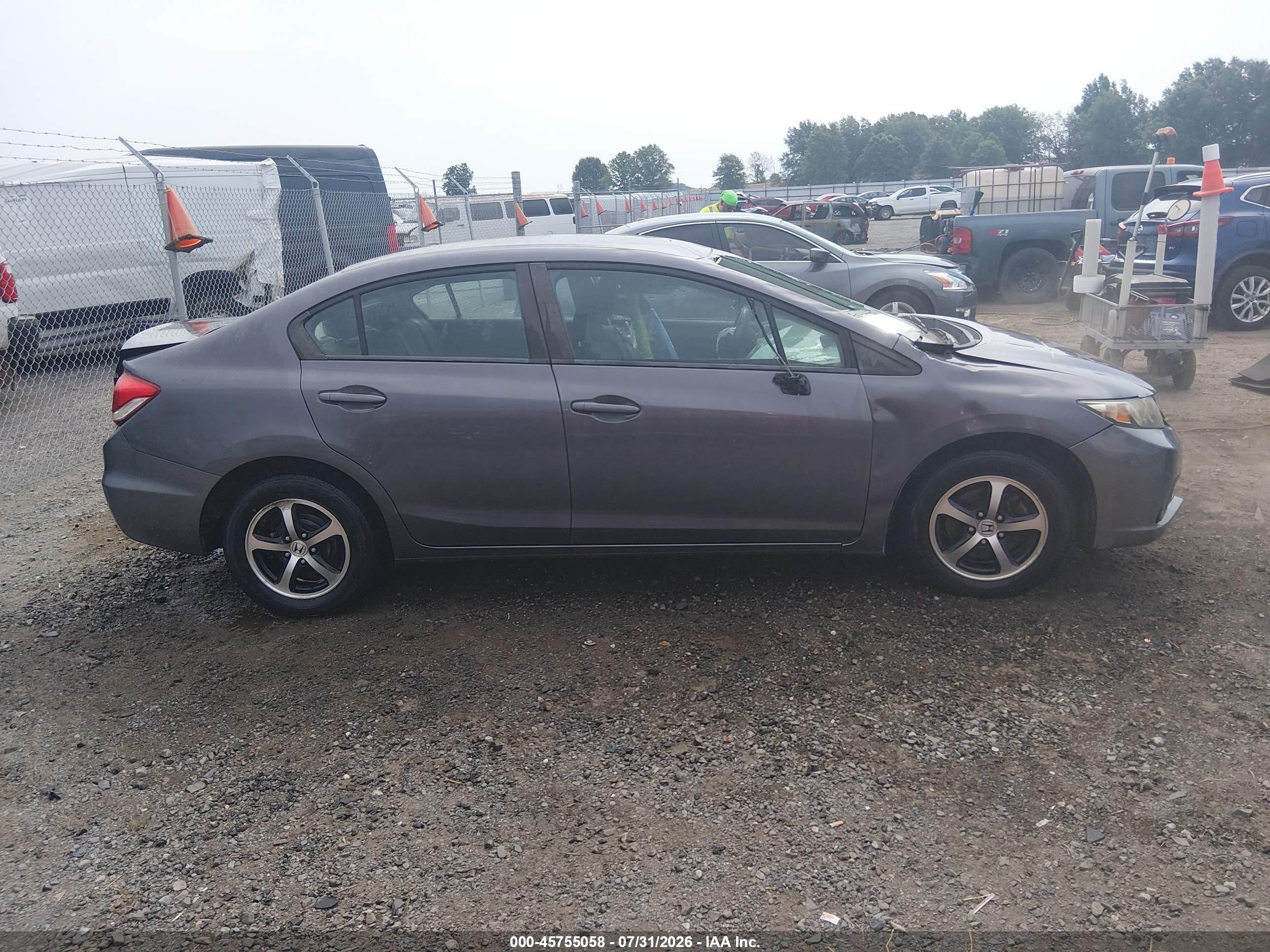2015 Honda Civic Se Gray vin: 2HGFB2F75FH561305