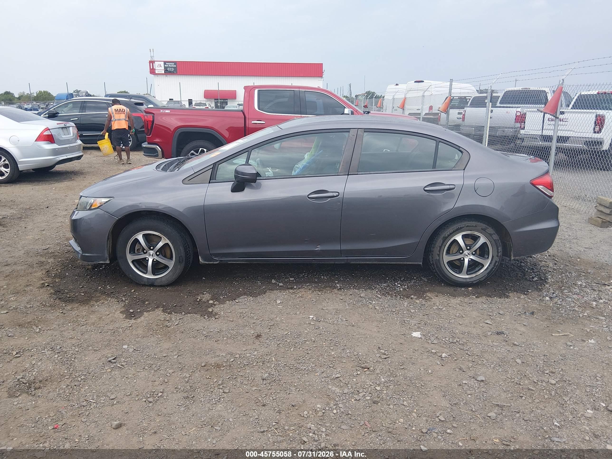 2015 Honda Civic Se Gray vin: 2HGFB2F75FH561305
