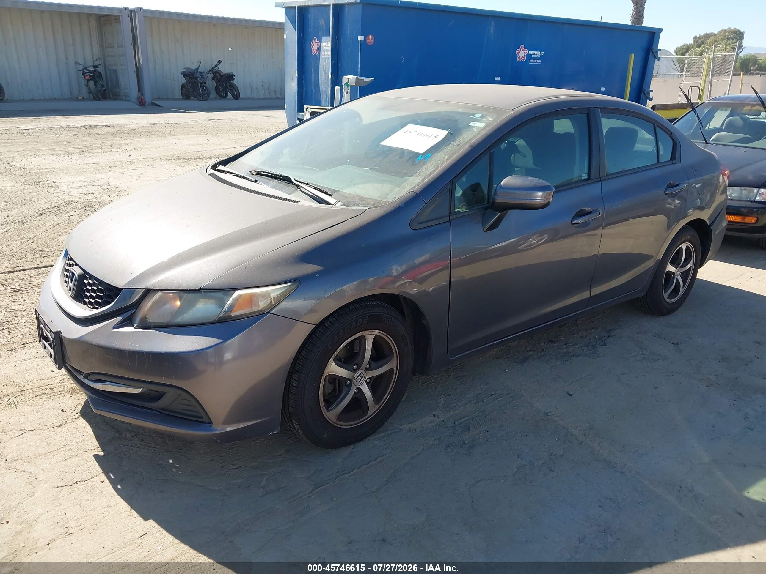2015 Honda Civic Se Gray vin: 2HGFB2F76FH536042