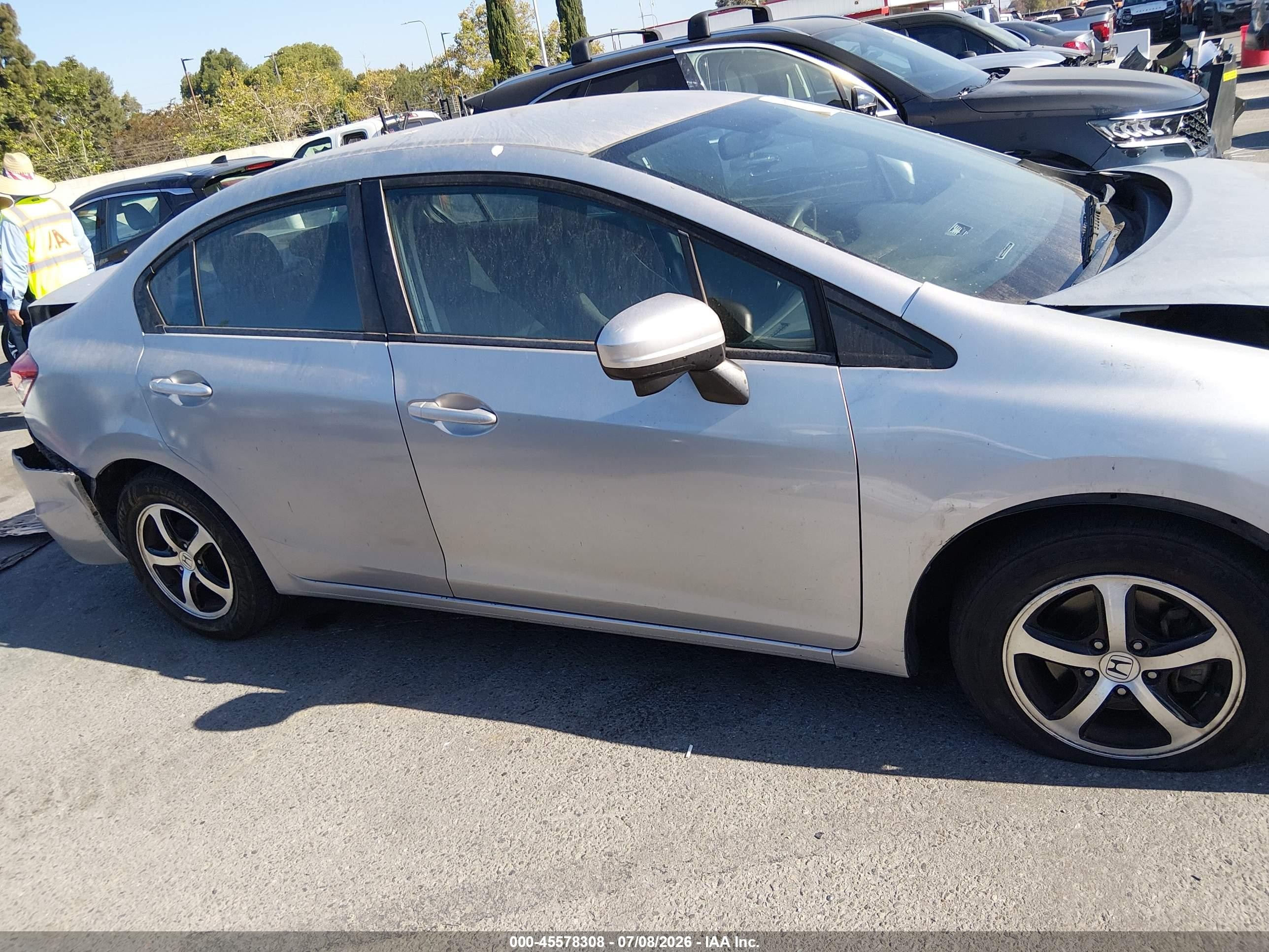 2015 Honda Civic Se Gray vin: 2HGFB2F78FH518223