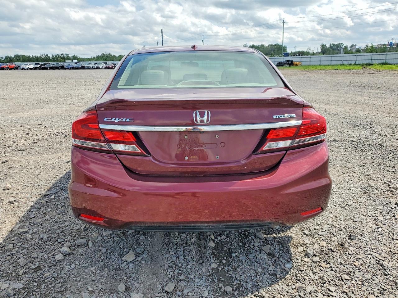 2013 Honda Civic Touring Red vin: 2HGFB2F79DH008654