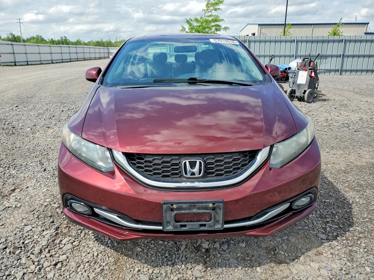 2013 Honda Civic Touring Red vin: 2HGFB2F79DH008654