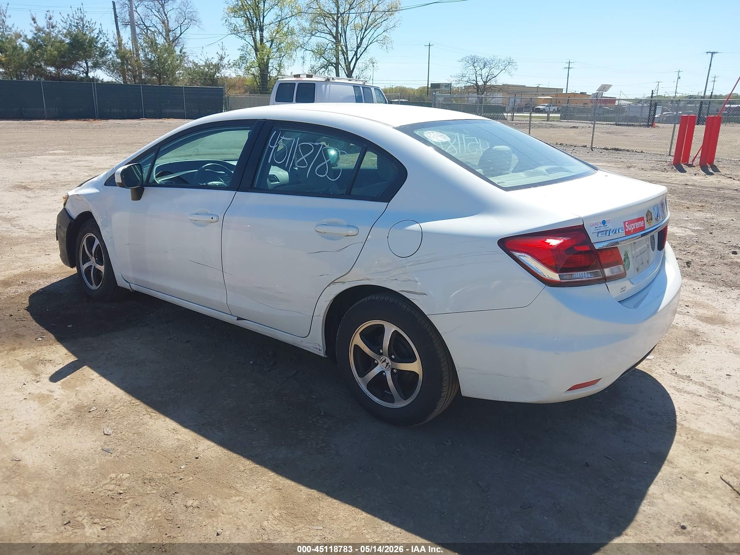 2015 Honda Civic Se White vin: 2HGFB2F7XFH506686