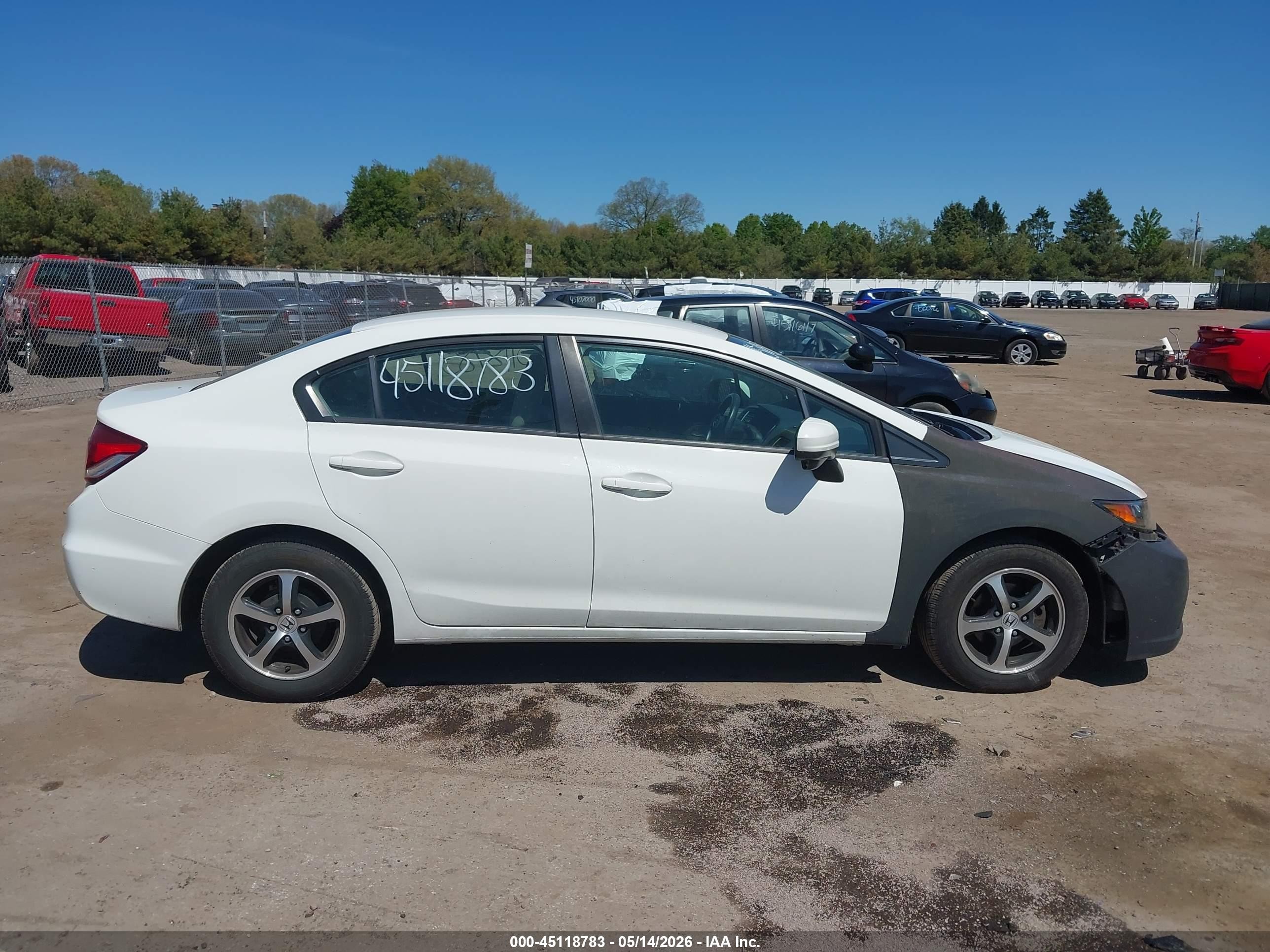 2015 Honda Civic Se White vin: 2HGFB2F7XFH506686