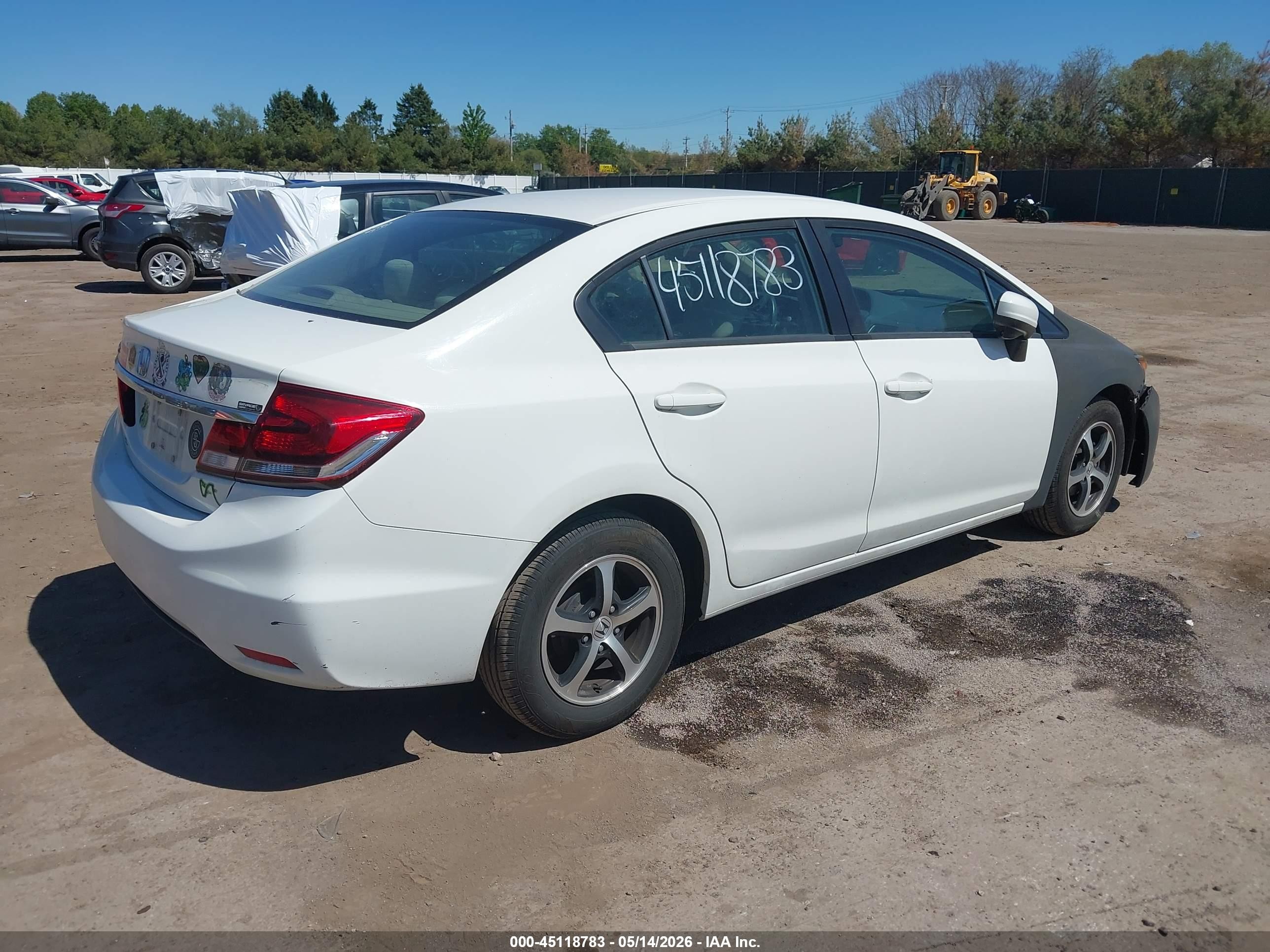 2015 Honda Civic Se White vin: 2HGFB2F7XFH506686