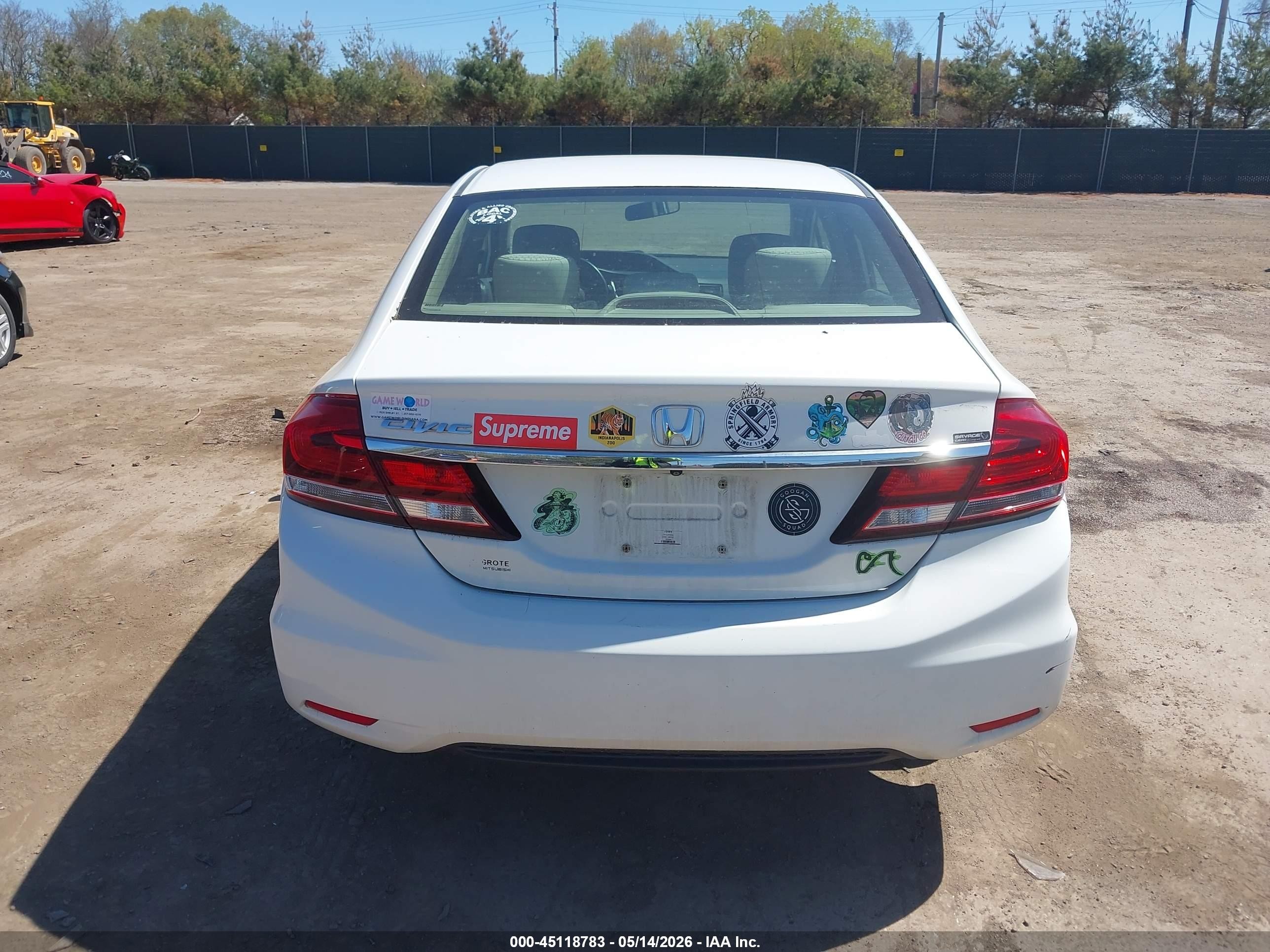 2015 Honda Civic Se White vin: 2HGFB2F7XFH506686