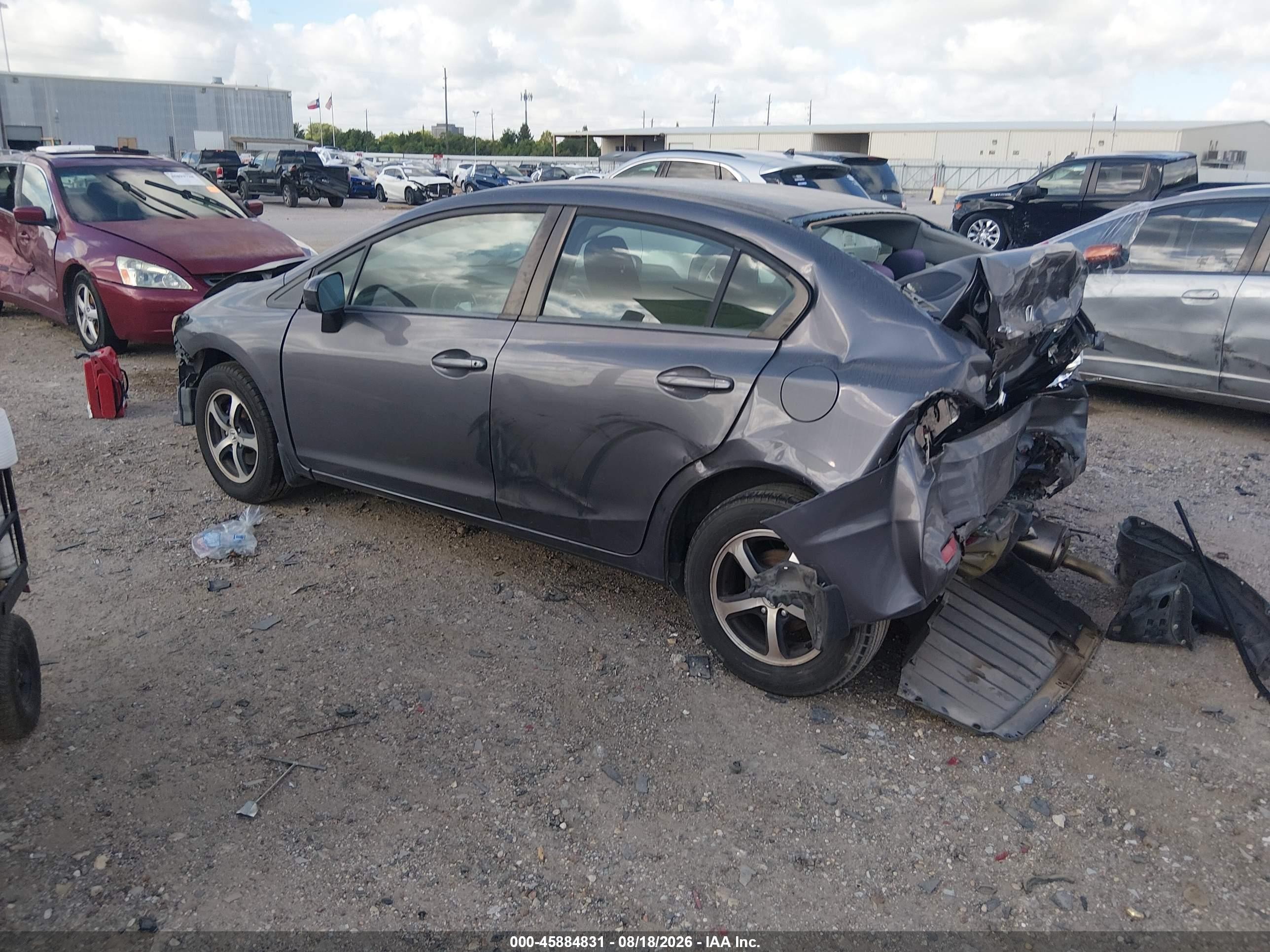 2015 Honda Civic Se Gray vin: 2HGFB2F7XFH508003