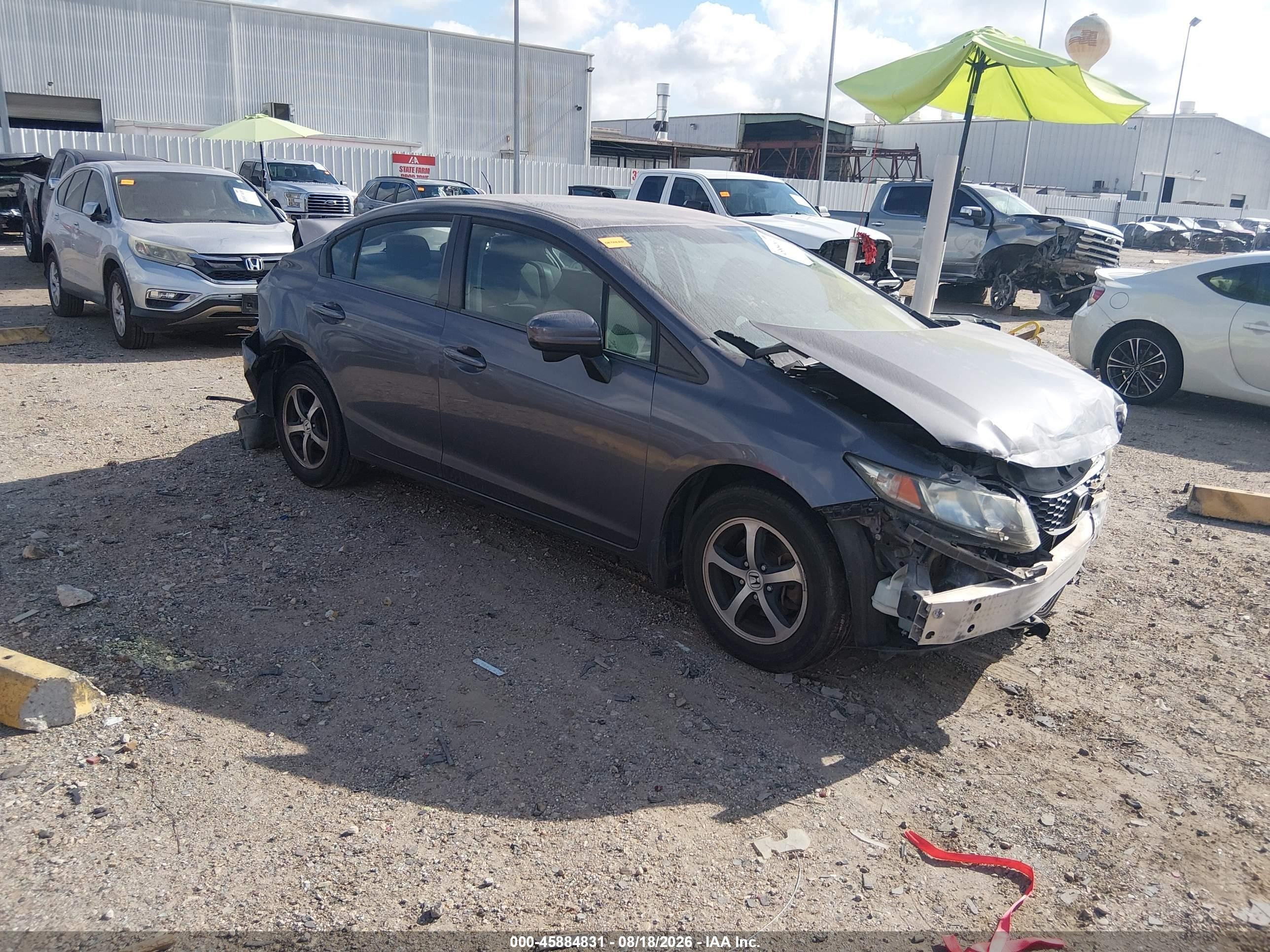2015 Honda Civic Se Gray vin: 2HGFB2F7XFH508003