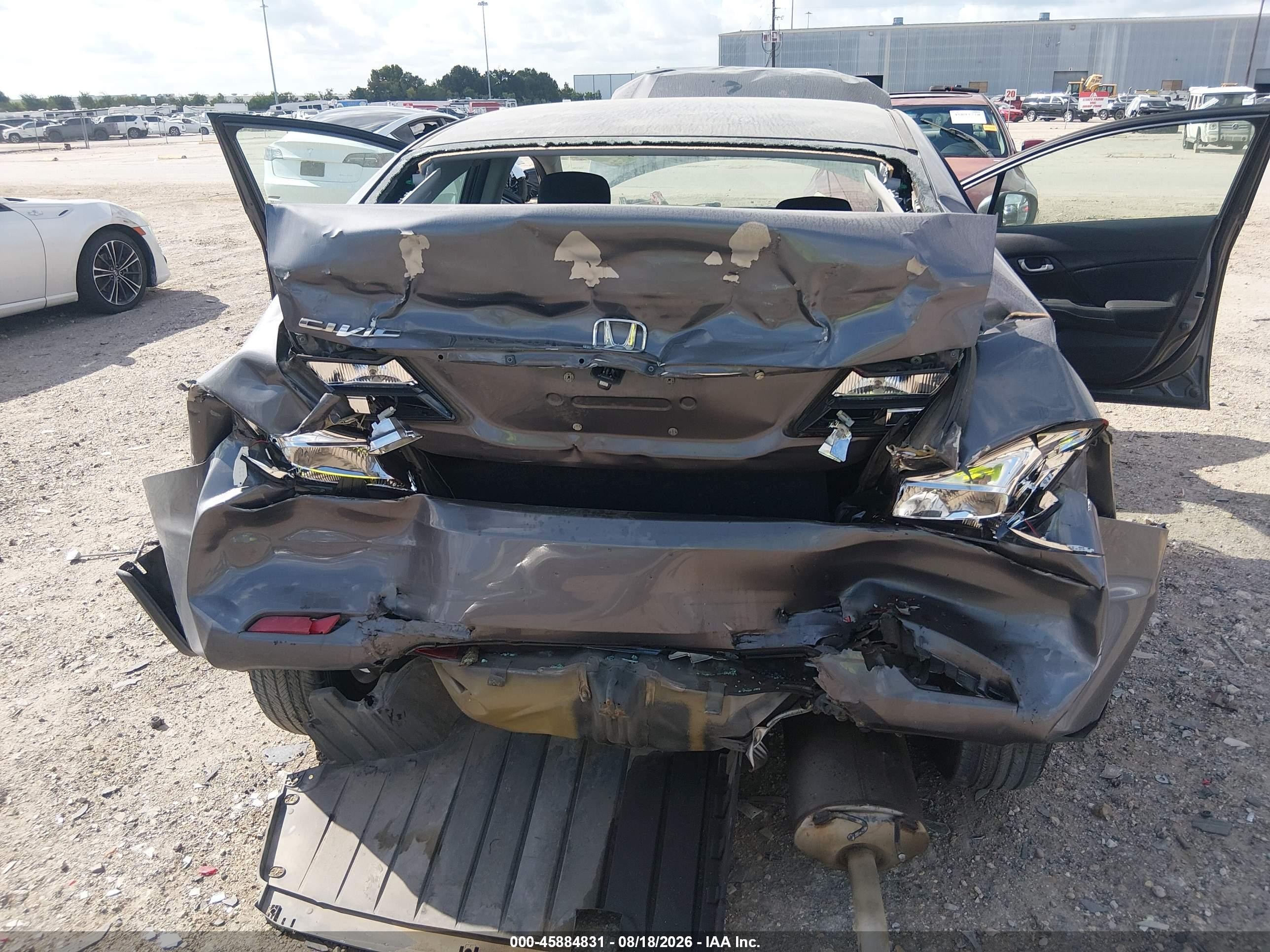 2015 Honda Civic Se Gray vin: 2HGFB2F7XFH508003
