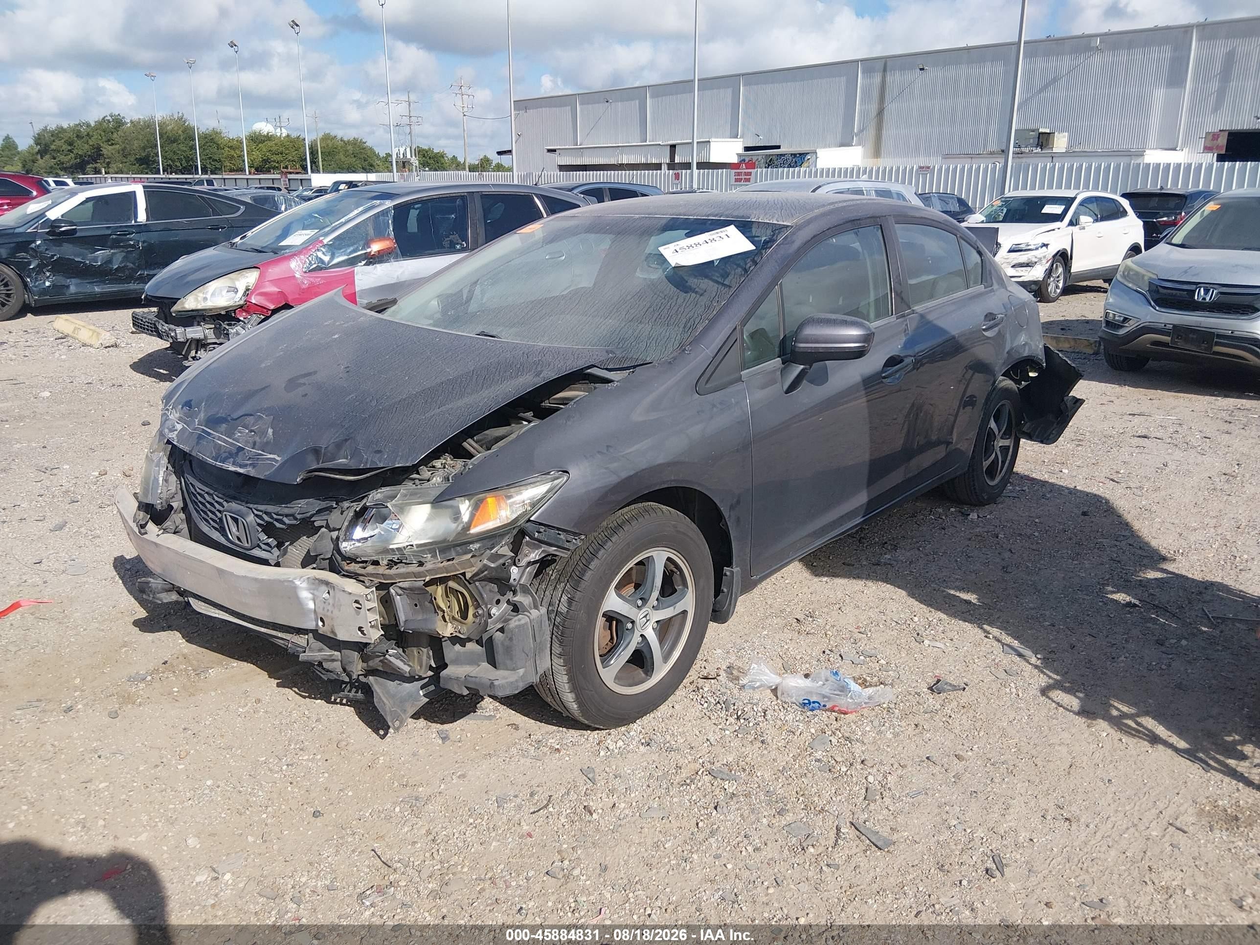2015 Honda Civic Se Gray vin: 2HGFB2F7XFH508003