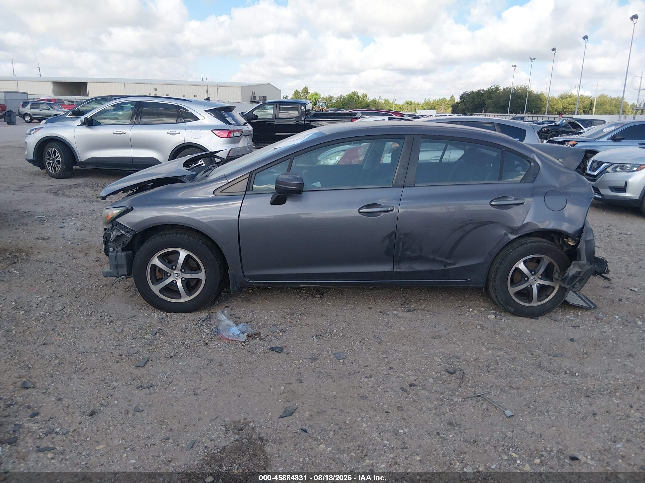 2015 Honda Civic Se Gray vin: 2HGFB2F7XFH508003