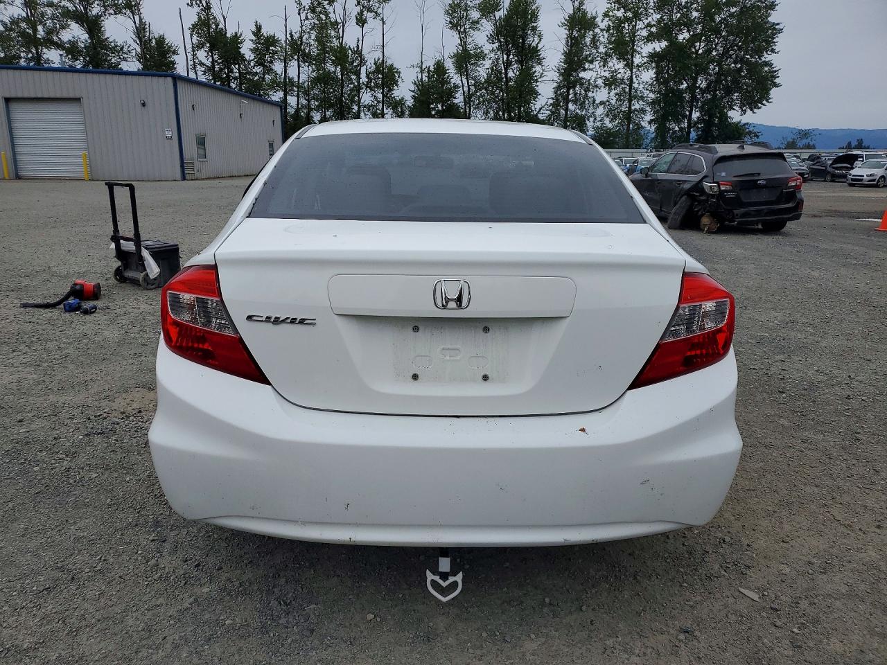 2012 Honda Civic Ex White vin: 2HGFB2F80CH310910